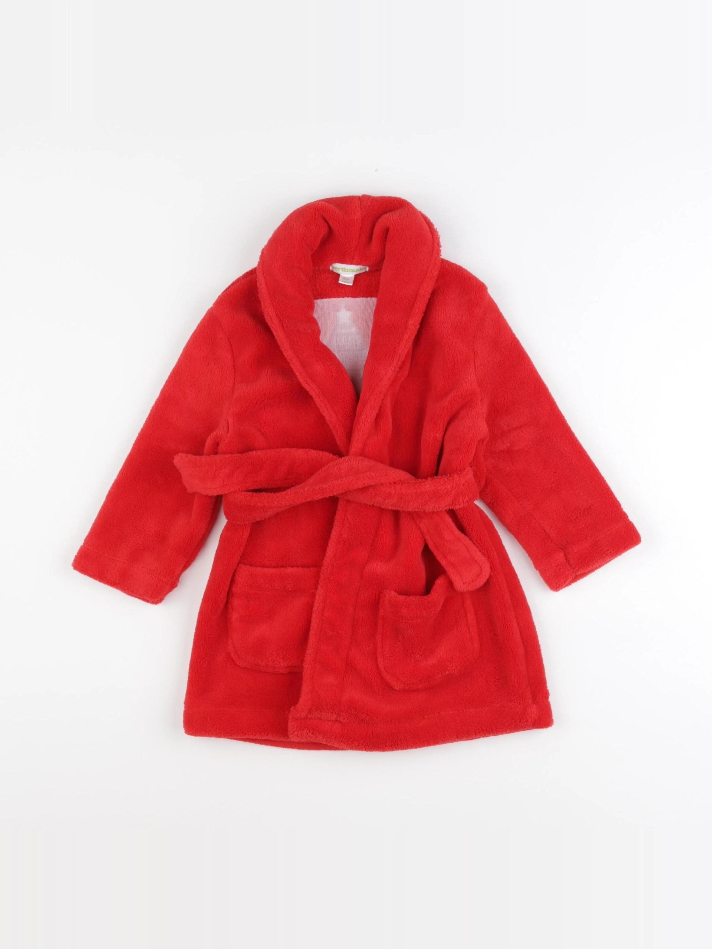 Vertbaudet - robe de chambre rouge - 2 ans