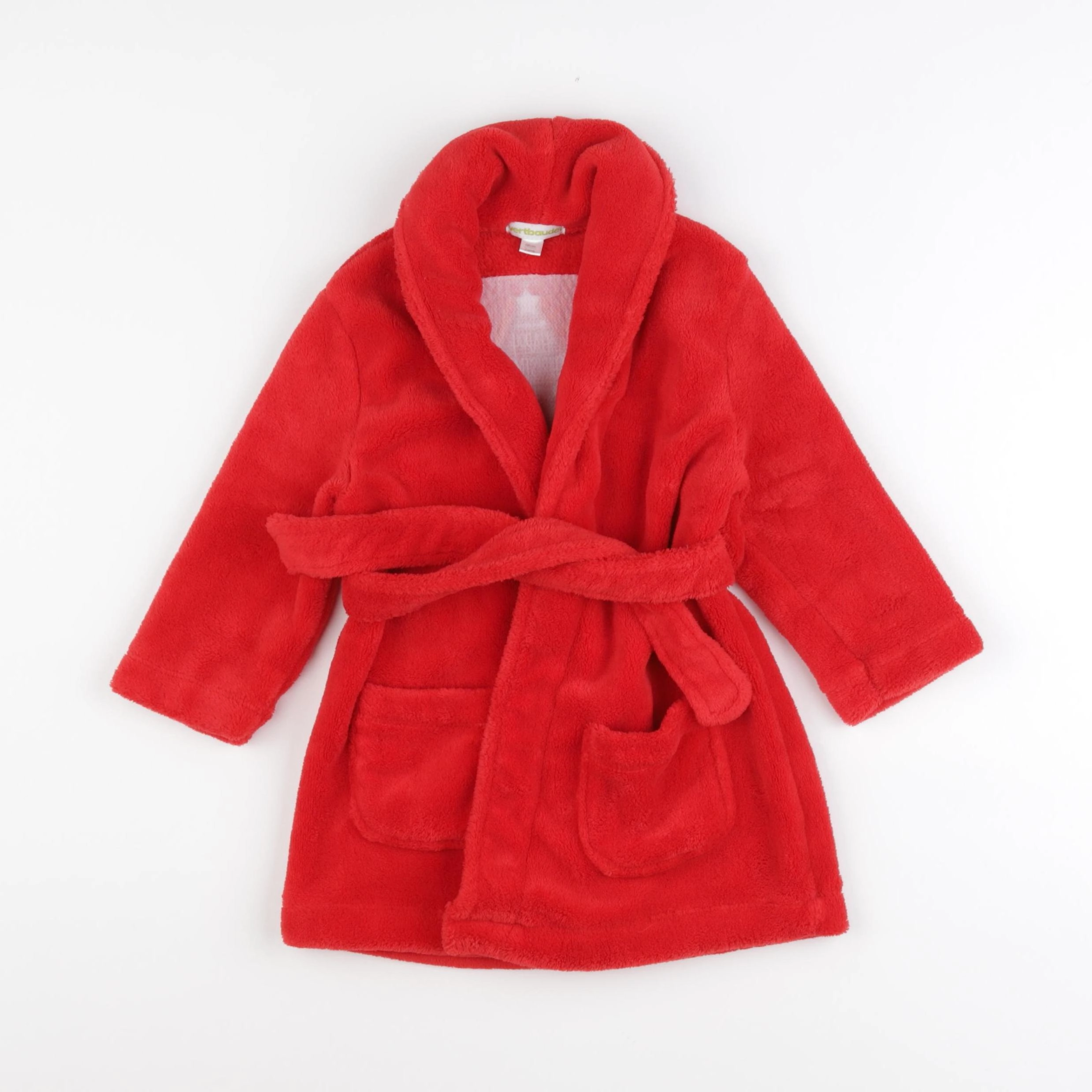 Vertbaudet - robe de chambre rouge - 2 ans