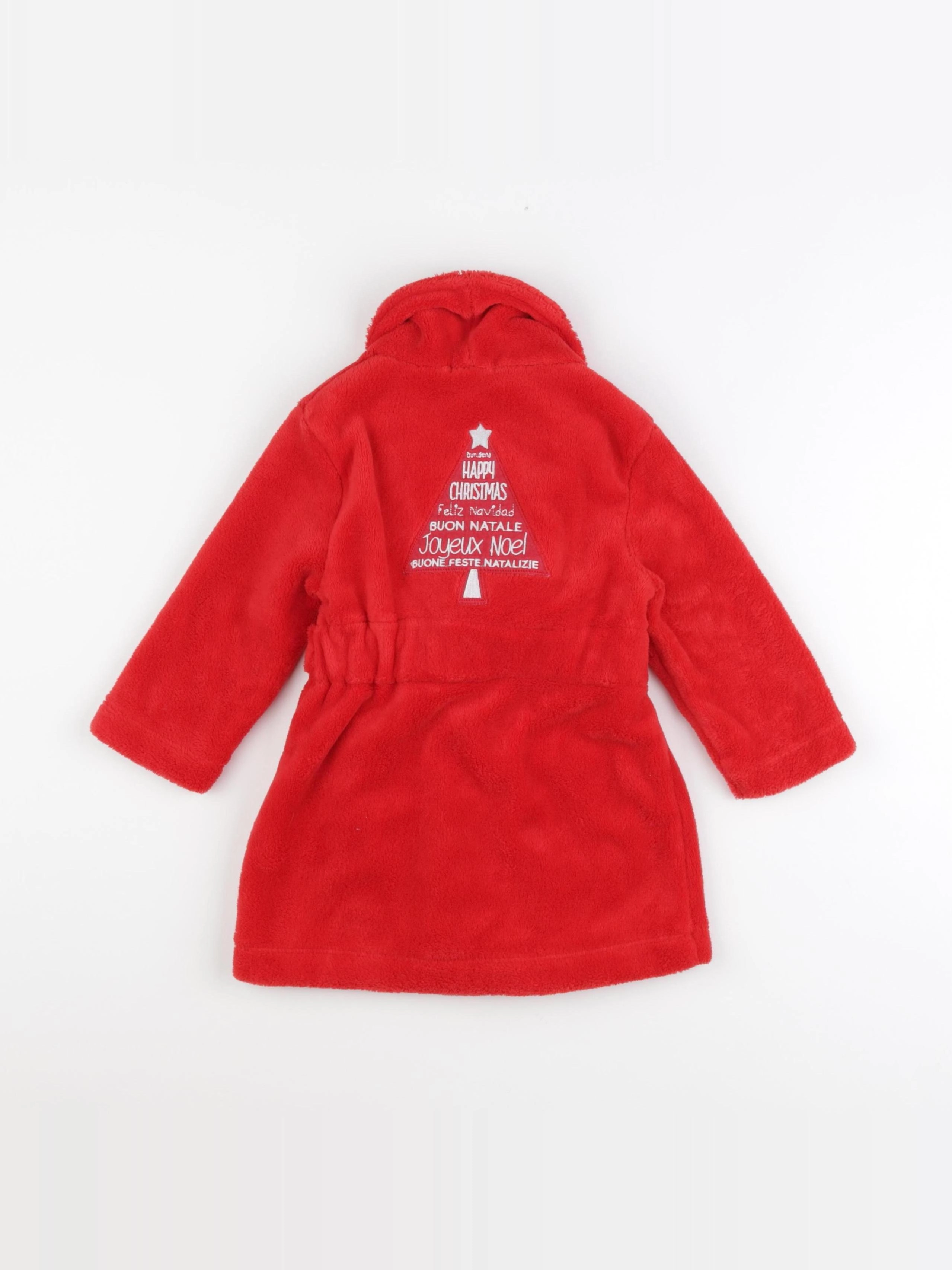 Vertbaudet - robe de chambre rouge - 2 ans