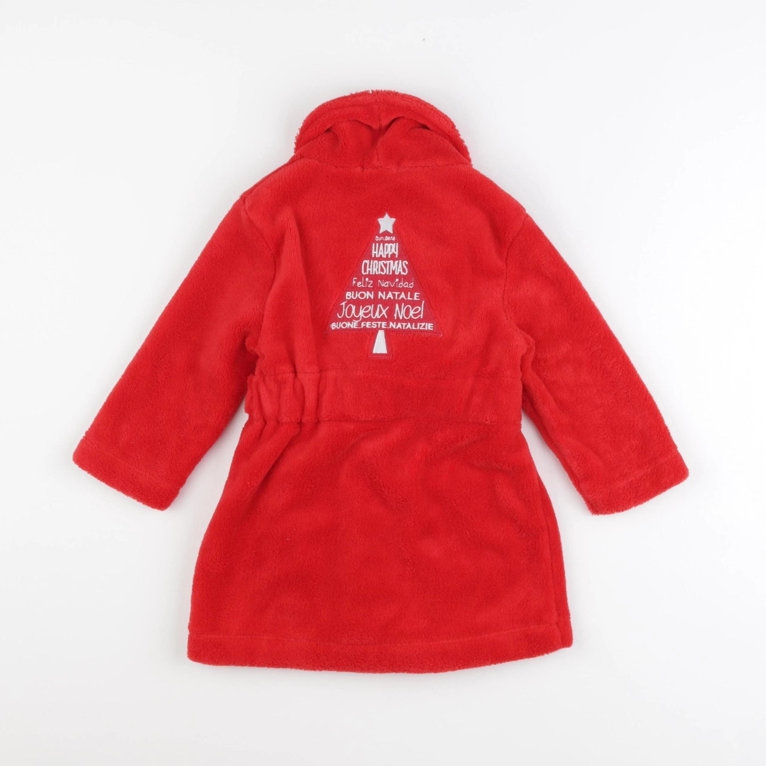 Vertbaudet - robe de chambre rouge - 2 ans