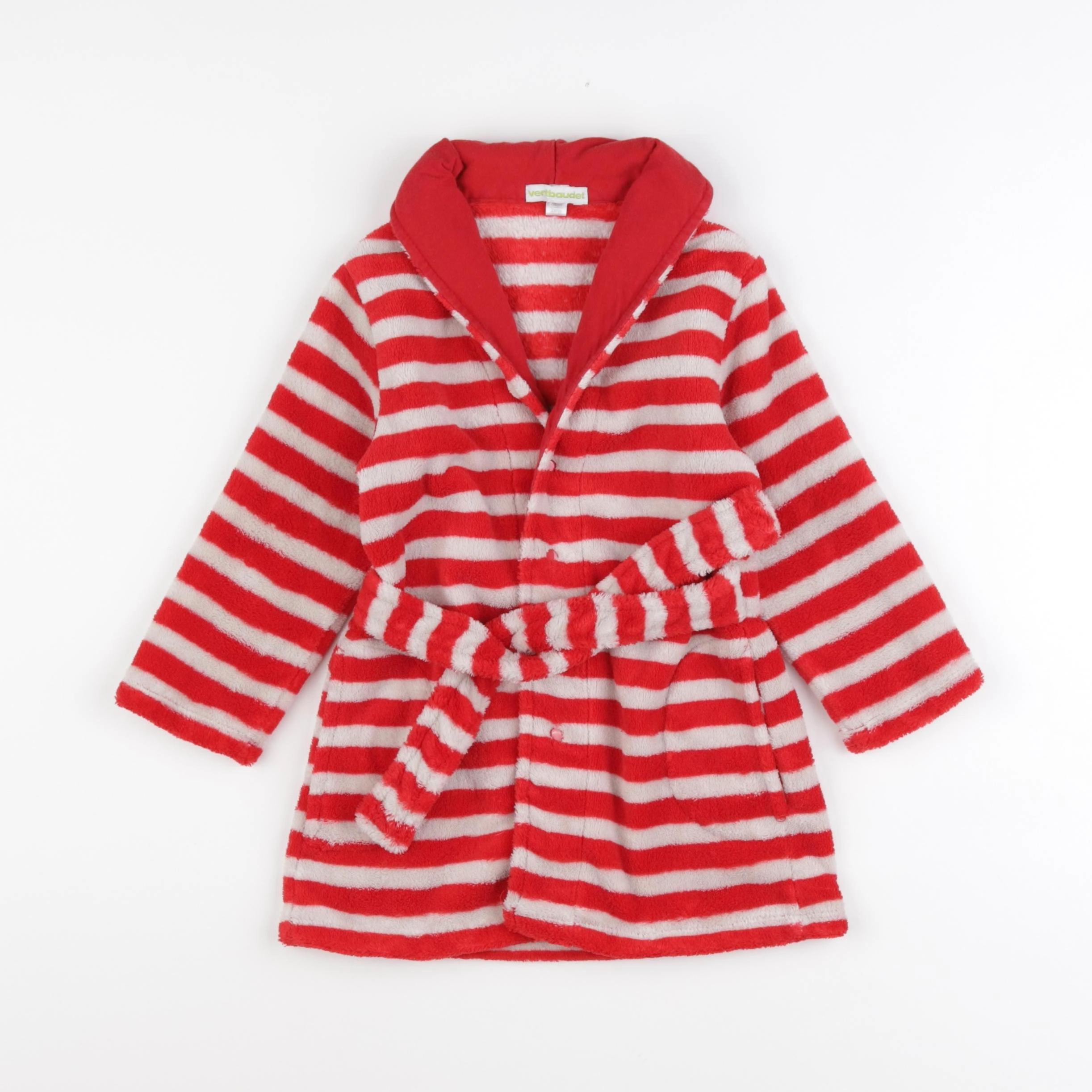 Vertbaudet - robe de chambre rouge - 2 ans