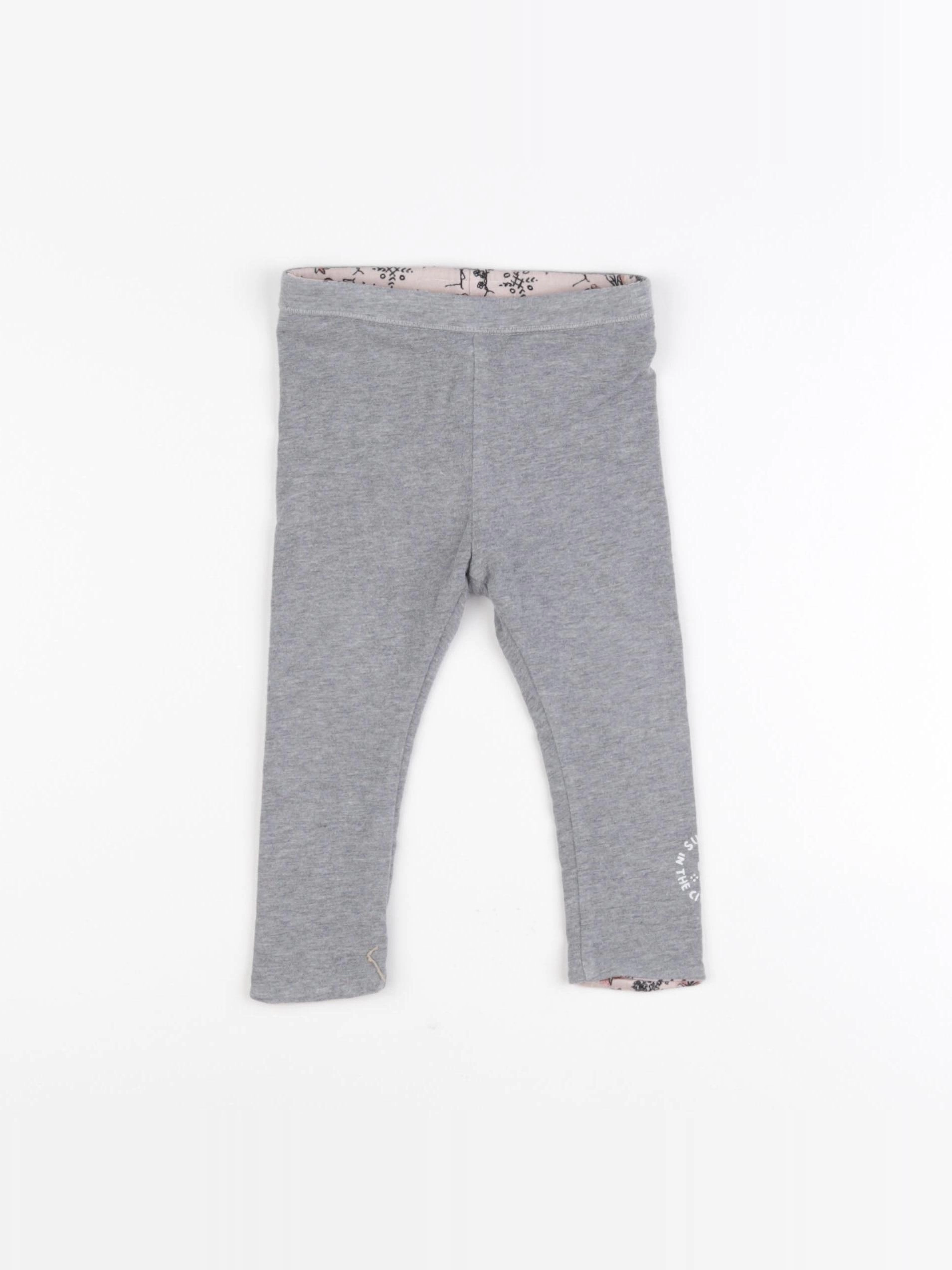 IKKS - legging gris - 12 mois