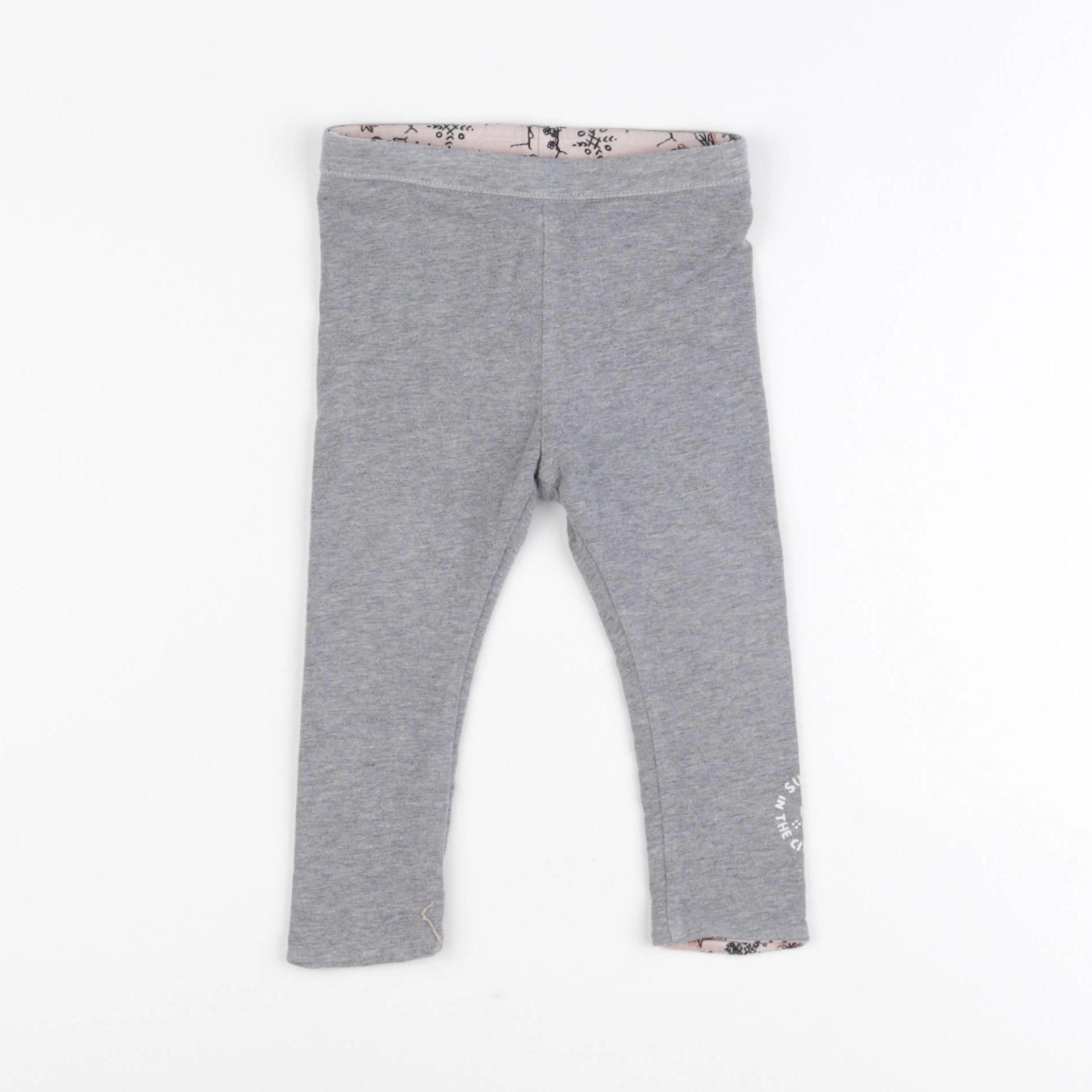 IKKS - legging gris - 12 mois