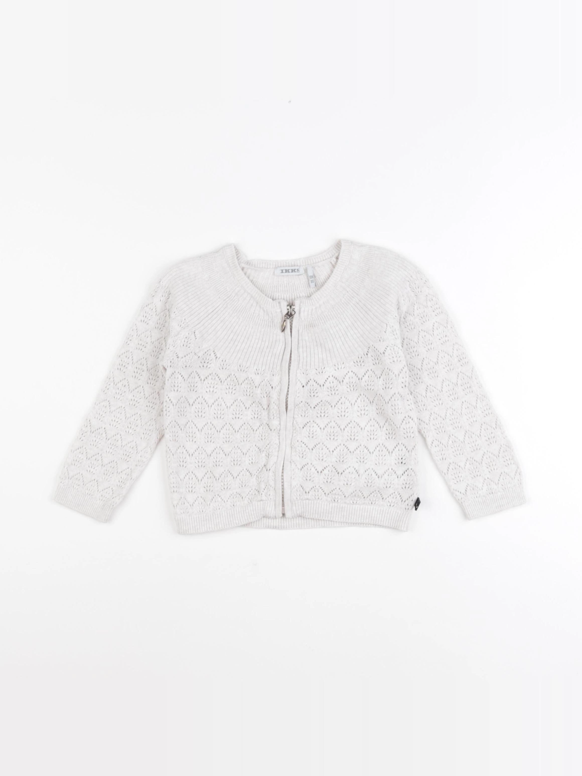 IKKS - gilet beige - 18 mois