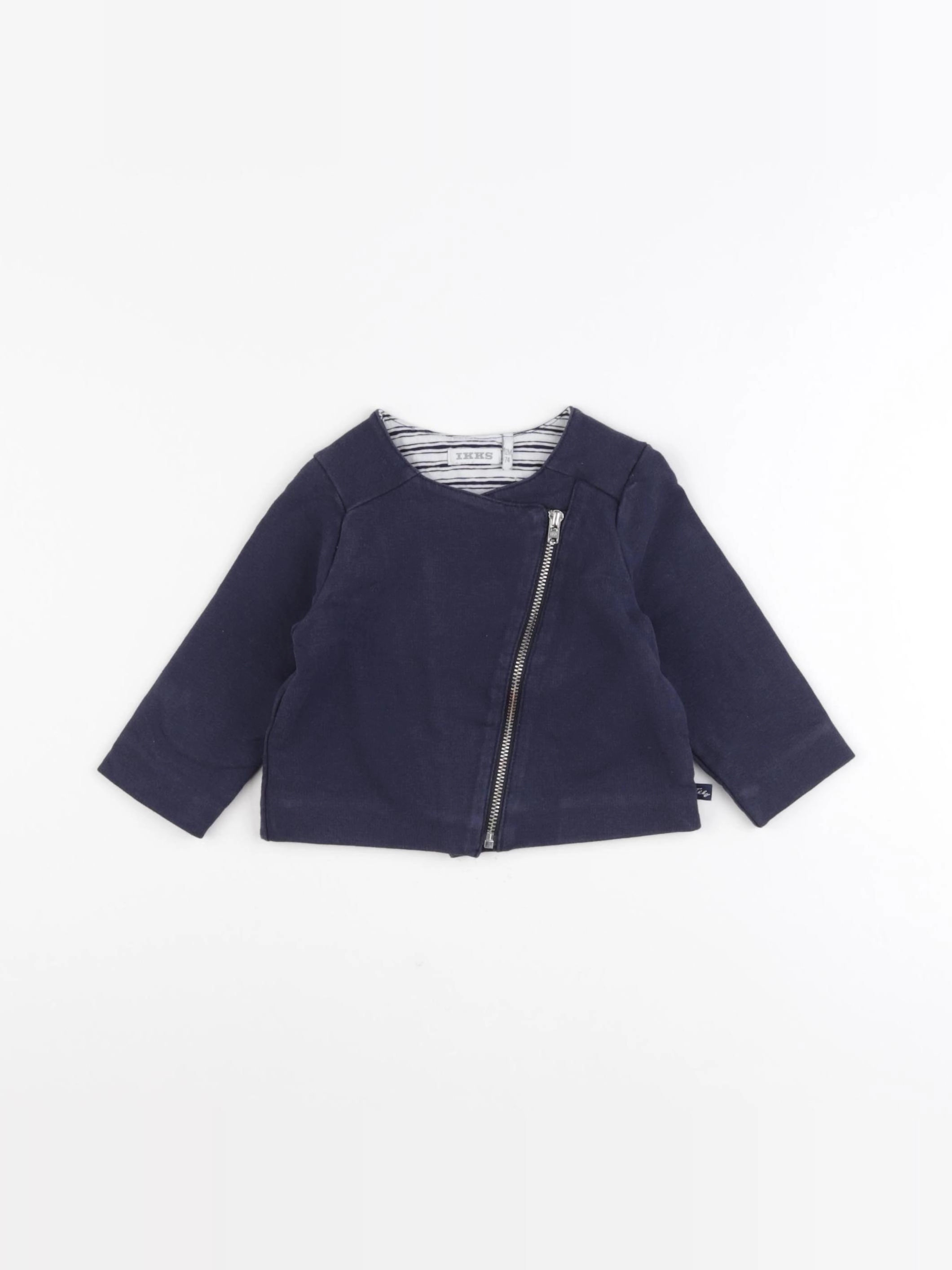 IKKS - sweat bleu - 12 mois