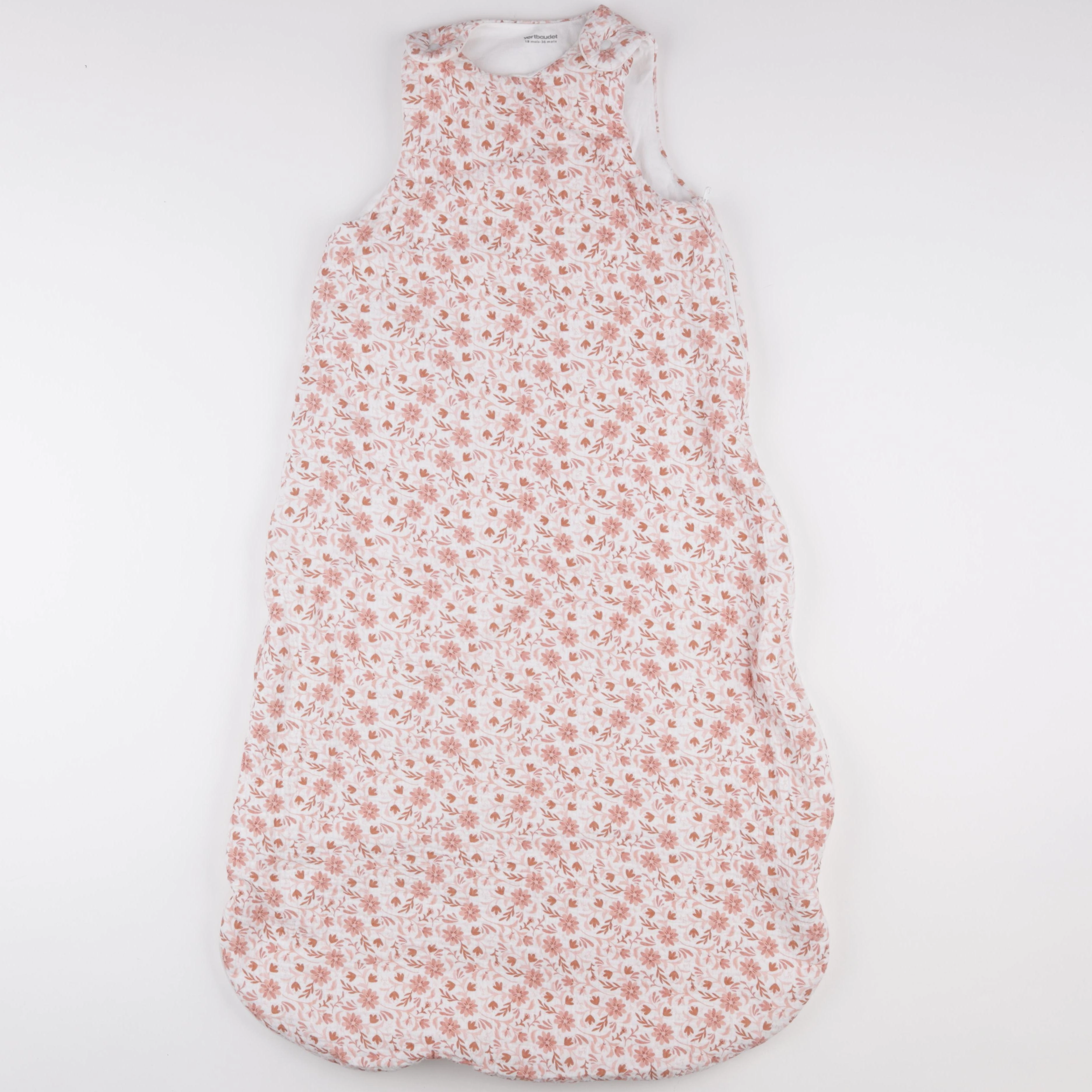 Vertbaudet - gigoteuse TOG 2,5 blanc, rose - 18/36 mois
