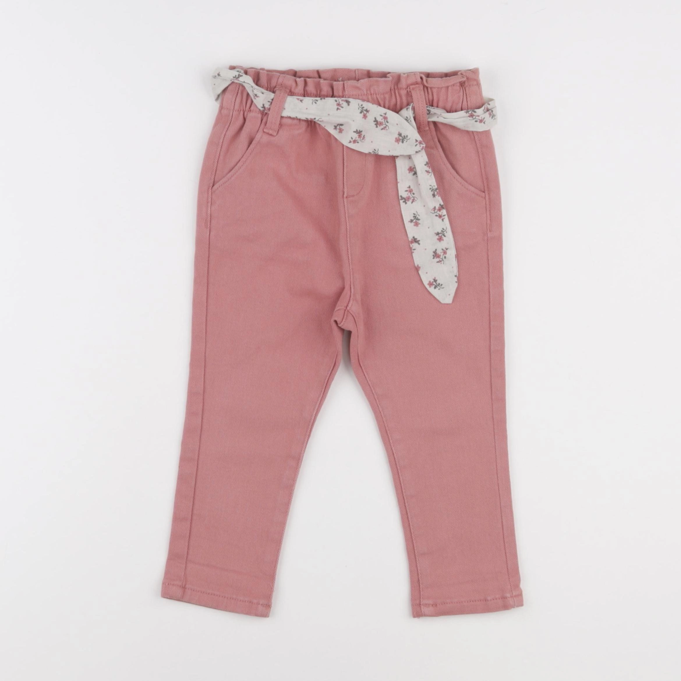 Vertbaudet - jean rose - 18 mois