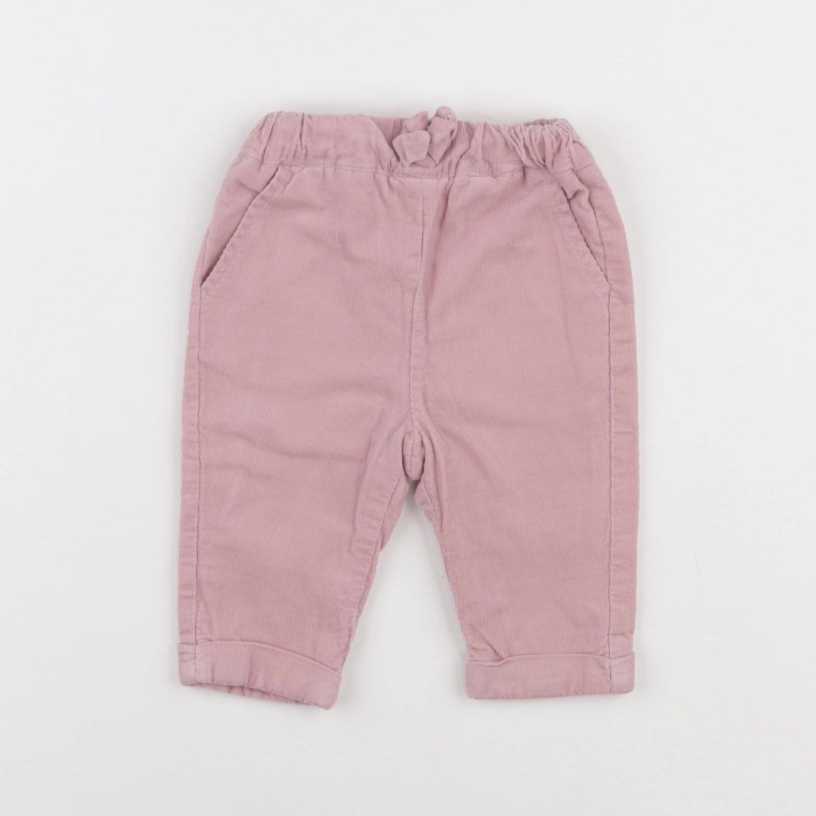 Vertbaudet - pantalon rose - 3 mois