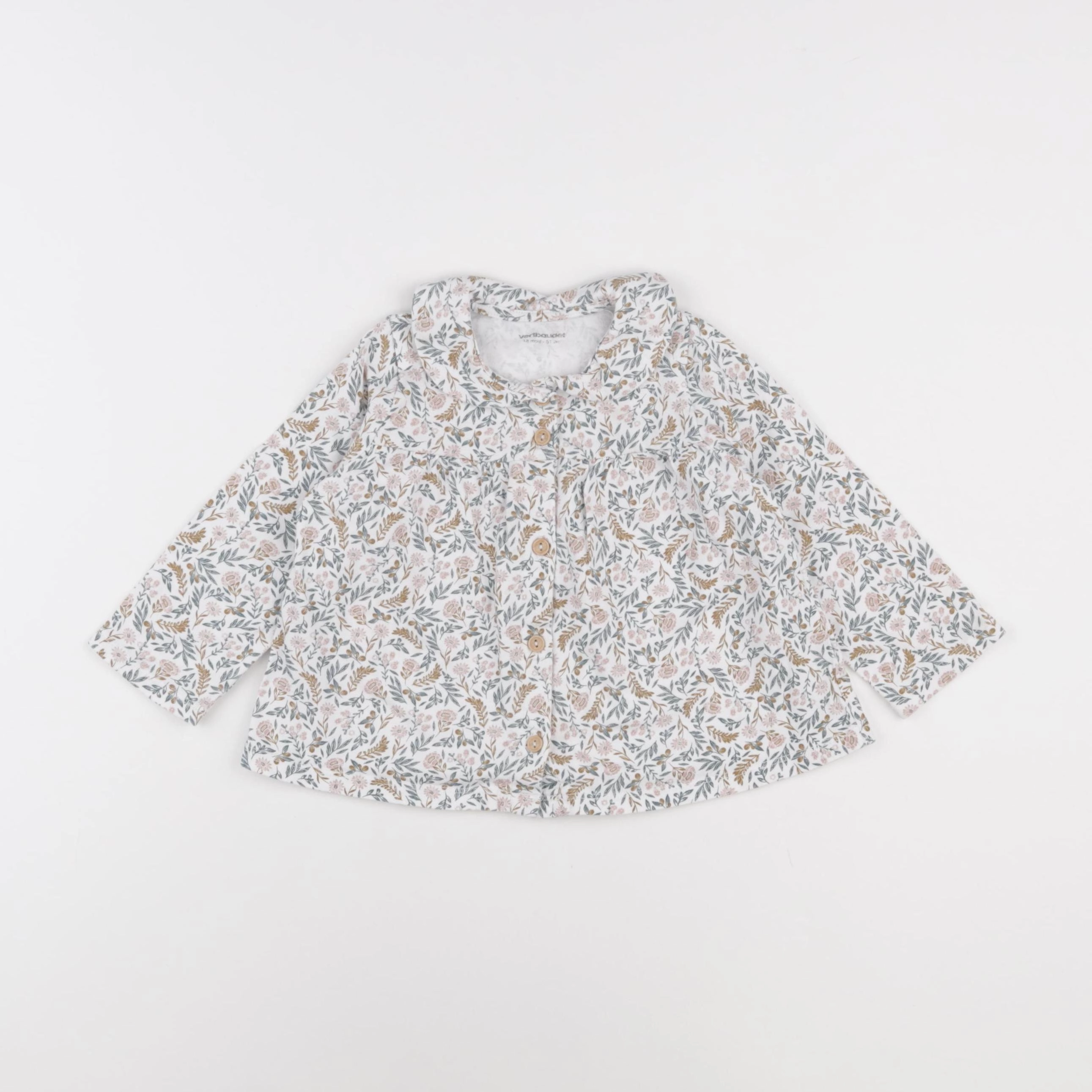 Vertbaudet - blouse blanc - 18 mois