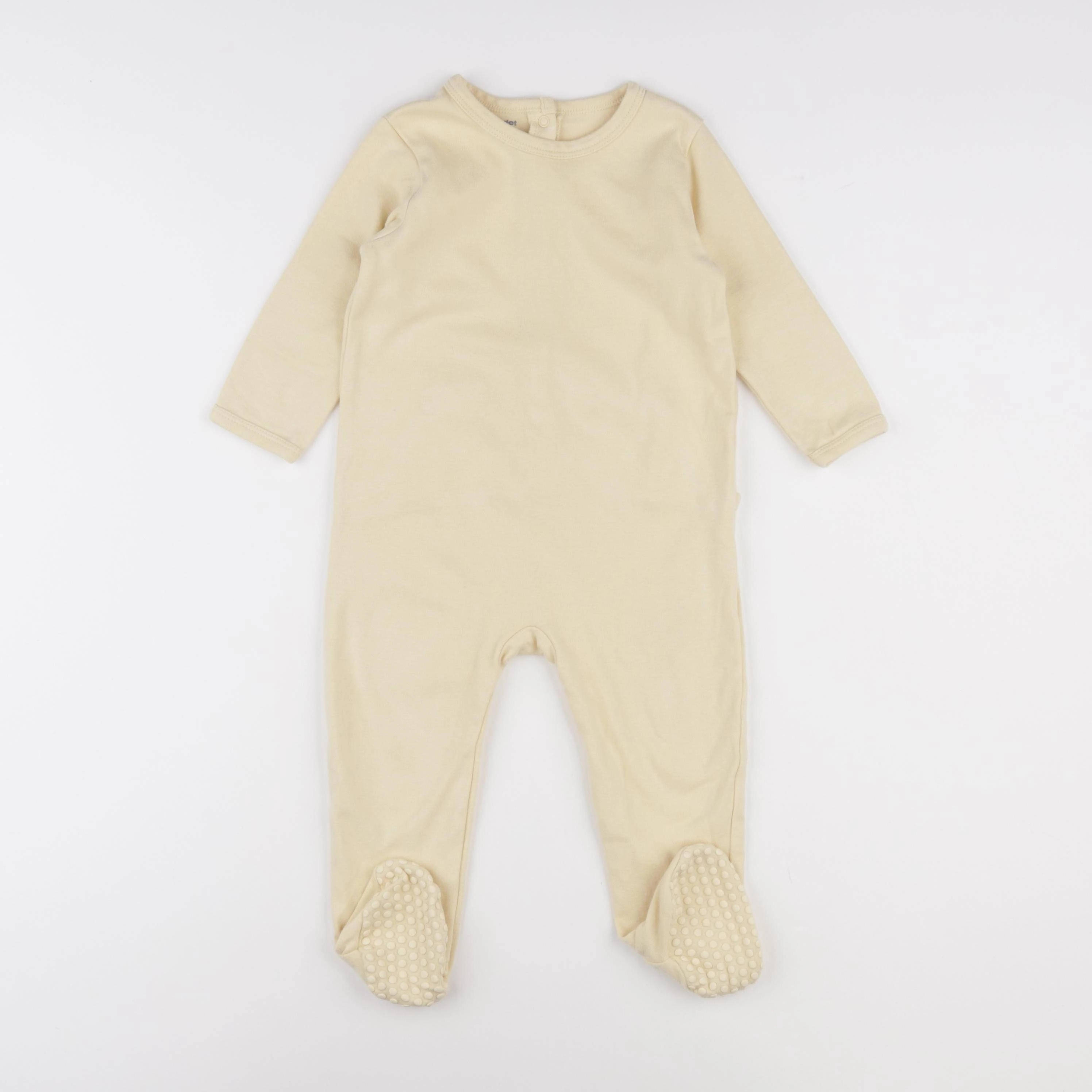 Vertbaudet - pyjama coton jaune - 18 mois