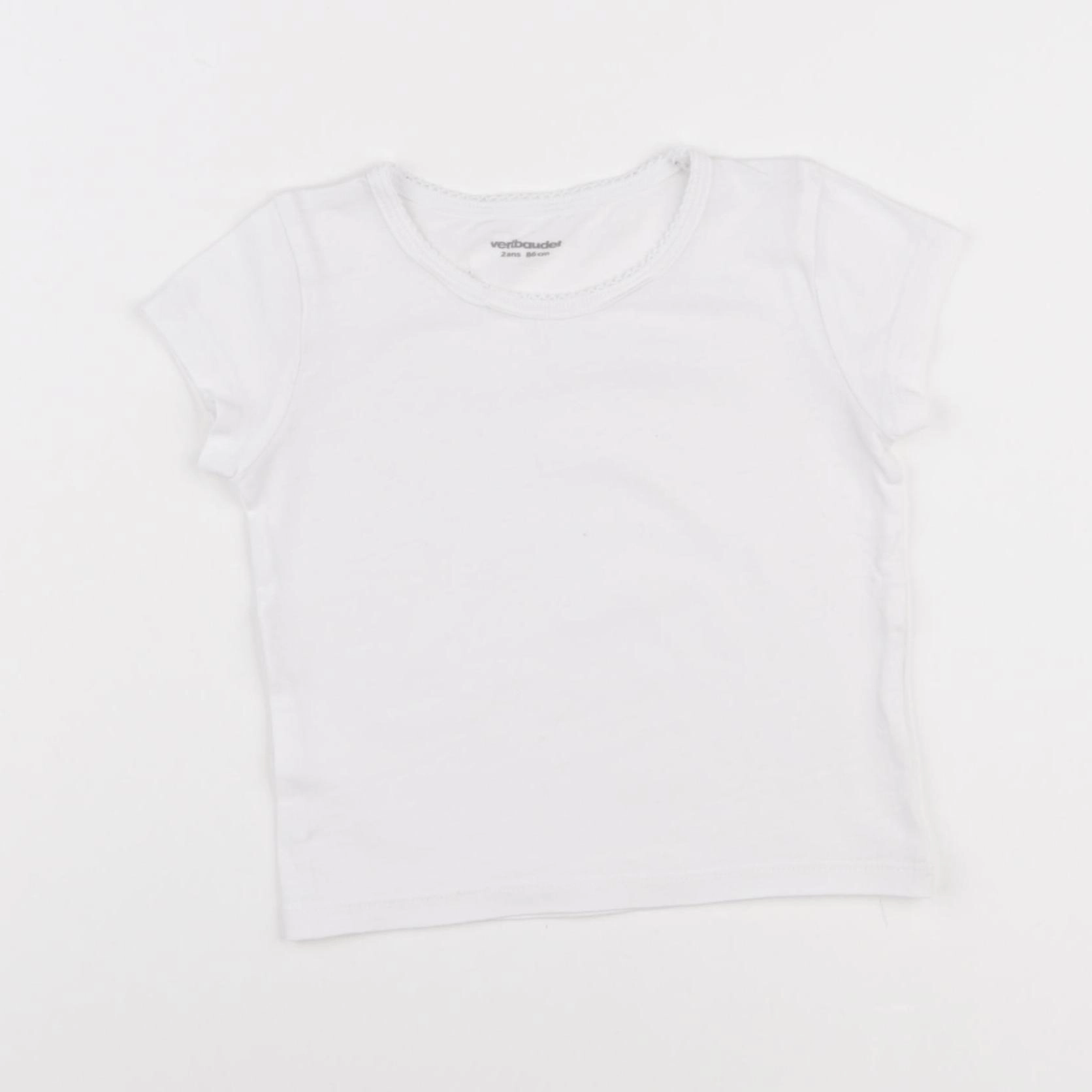 Vertbaudet - maillot de corps blanc - 2 ans