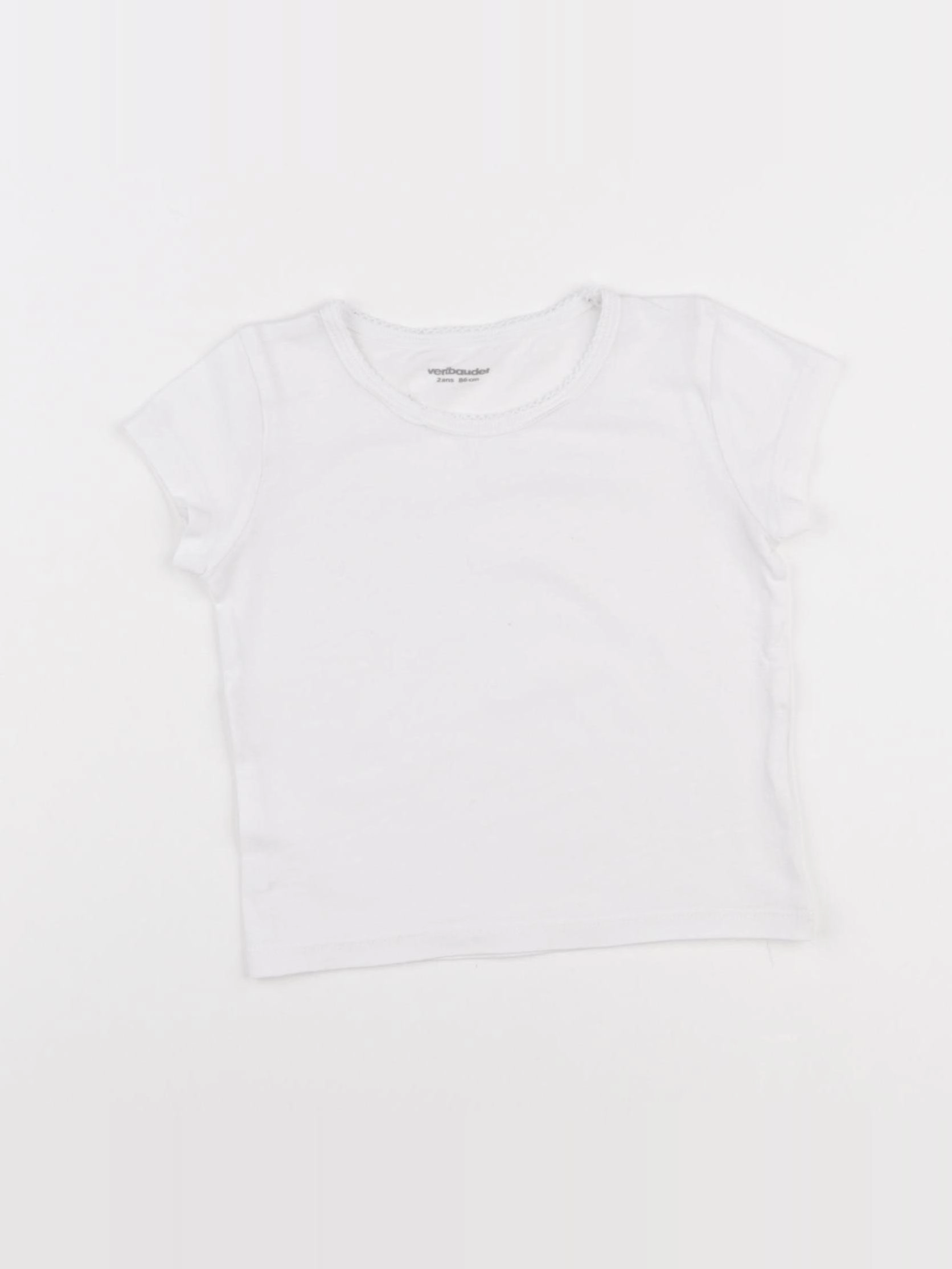 Vertbaudet - maillot de corps blanc - 2 ans
