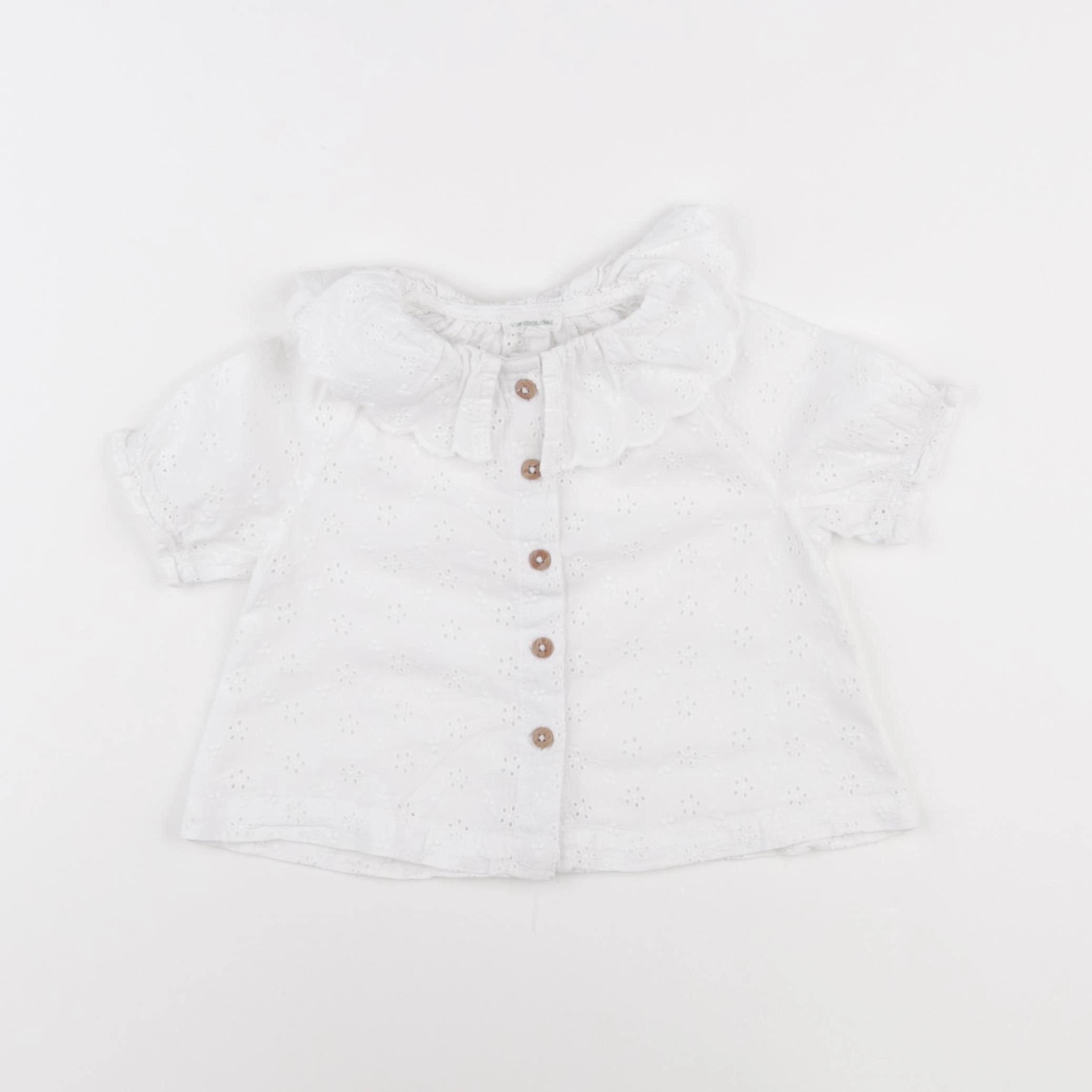 Vertbaudet - blouse blanc - 18 mois