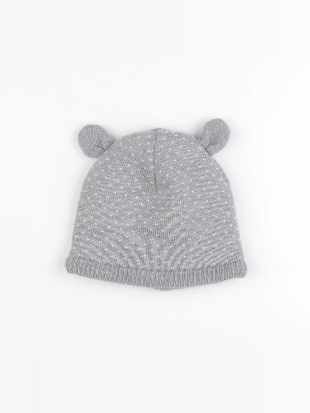 Petit Bateau - bonnet gris - 18/24 mois