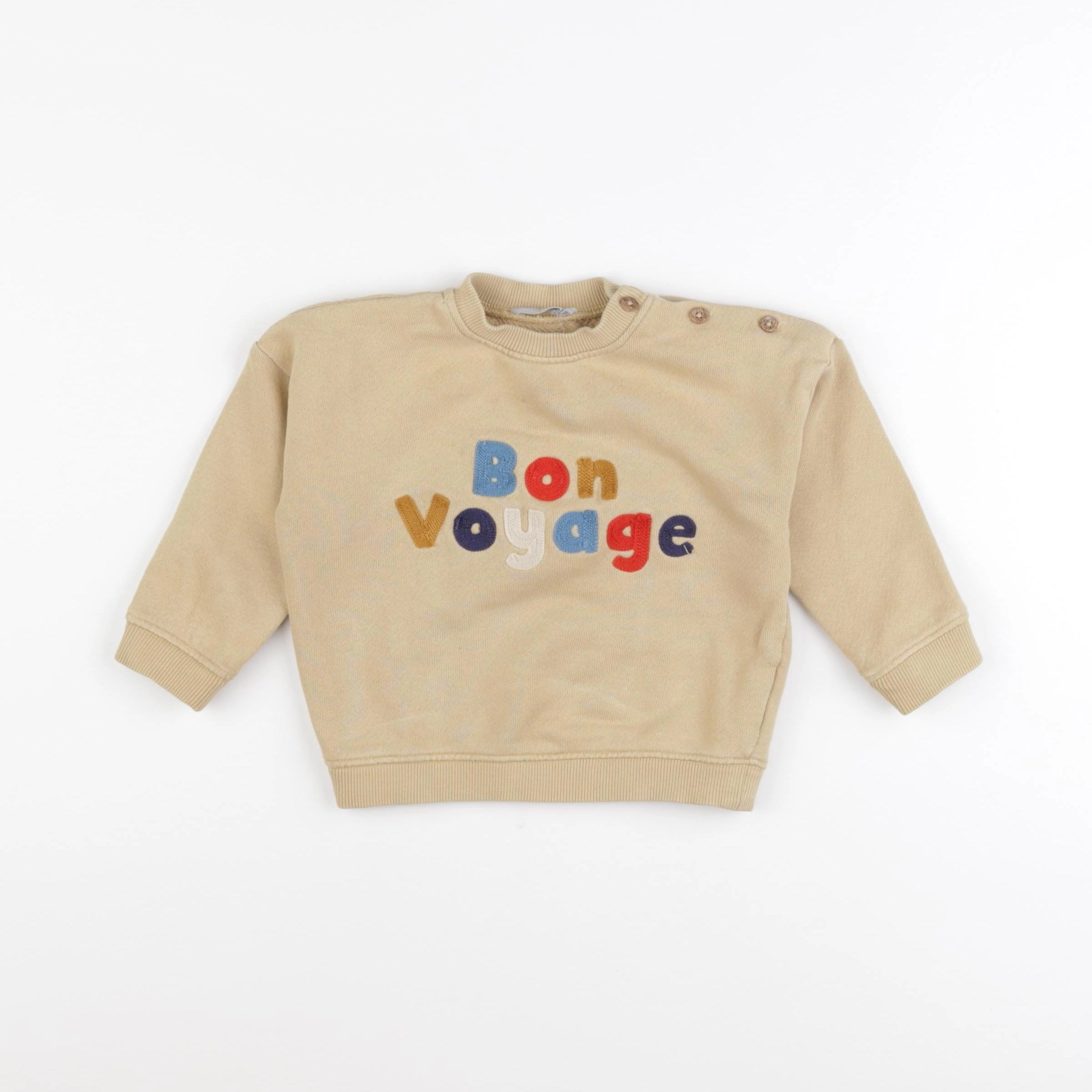 Boutchou - sweat marron - 18 mois