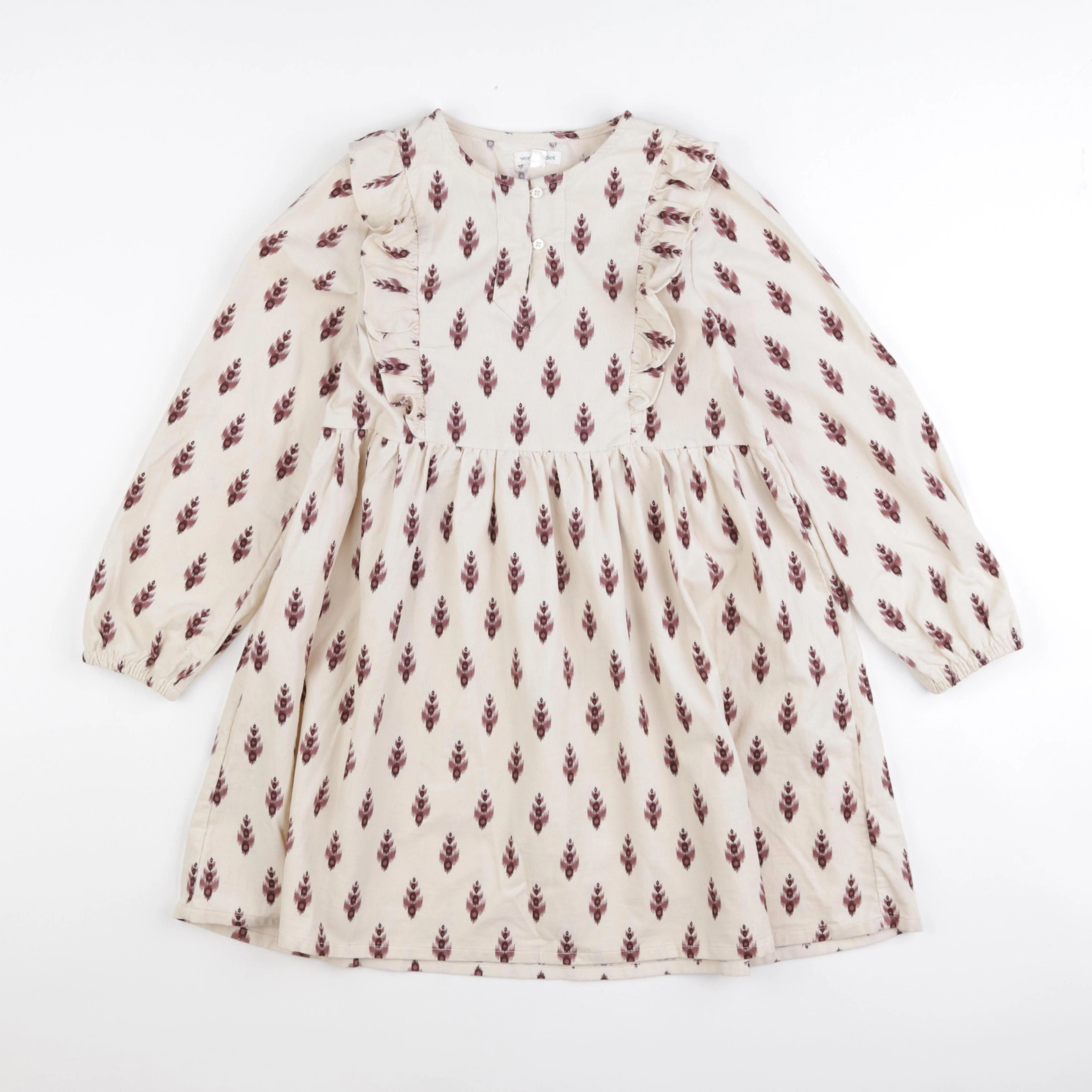 Vertbaudet - robe beige - 9 ans