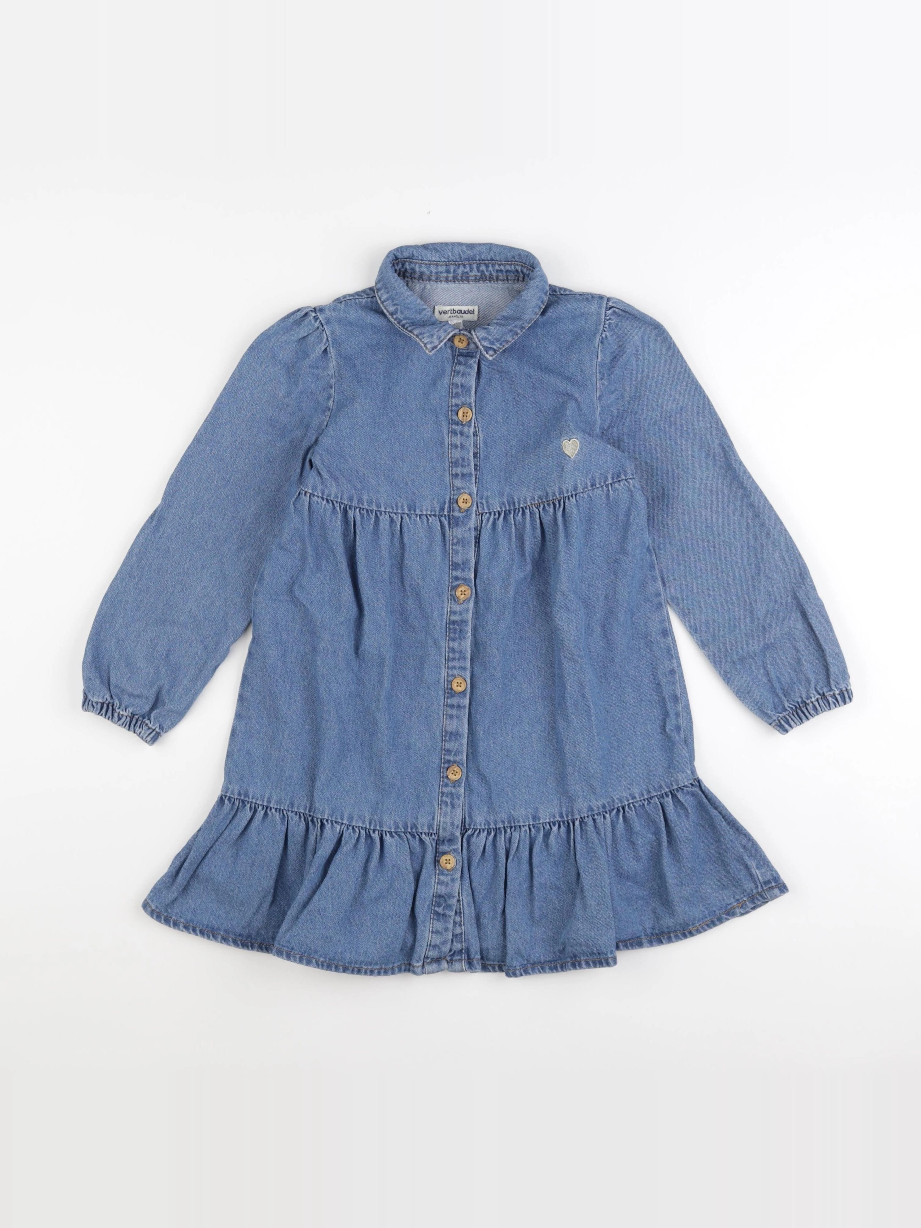 Vertbaudet - robe bleu - 7 ans