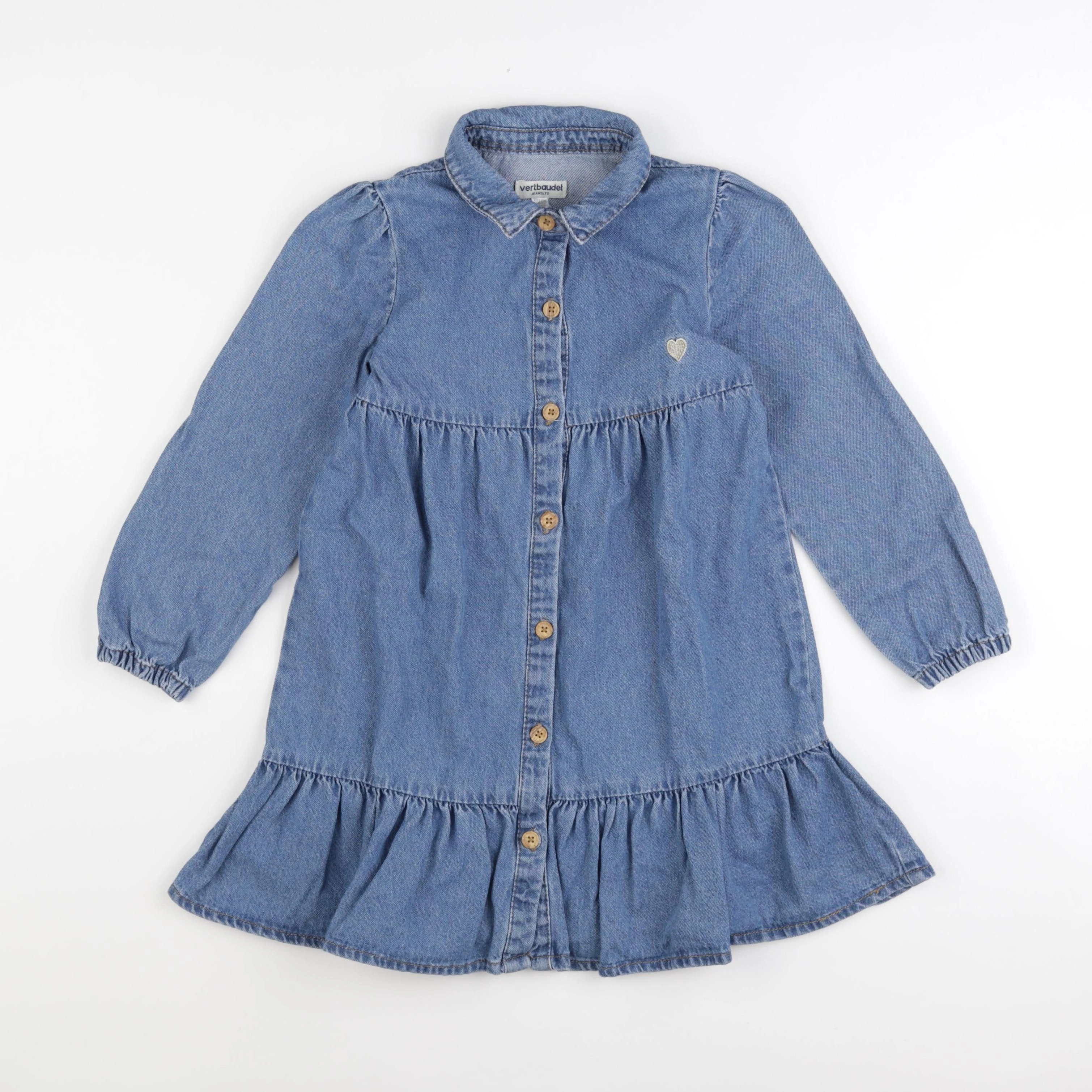 Vertbaudet - robe bleu - 7 ans