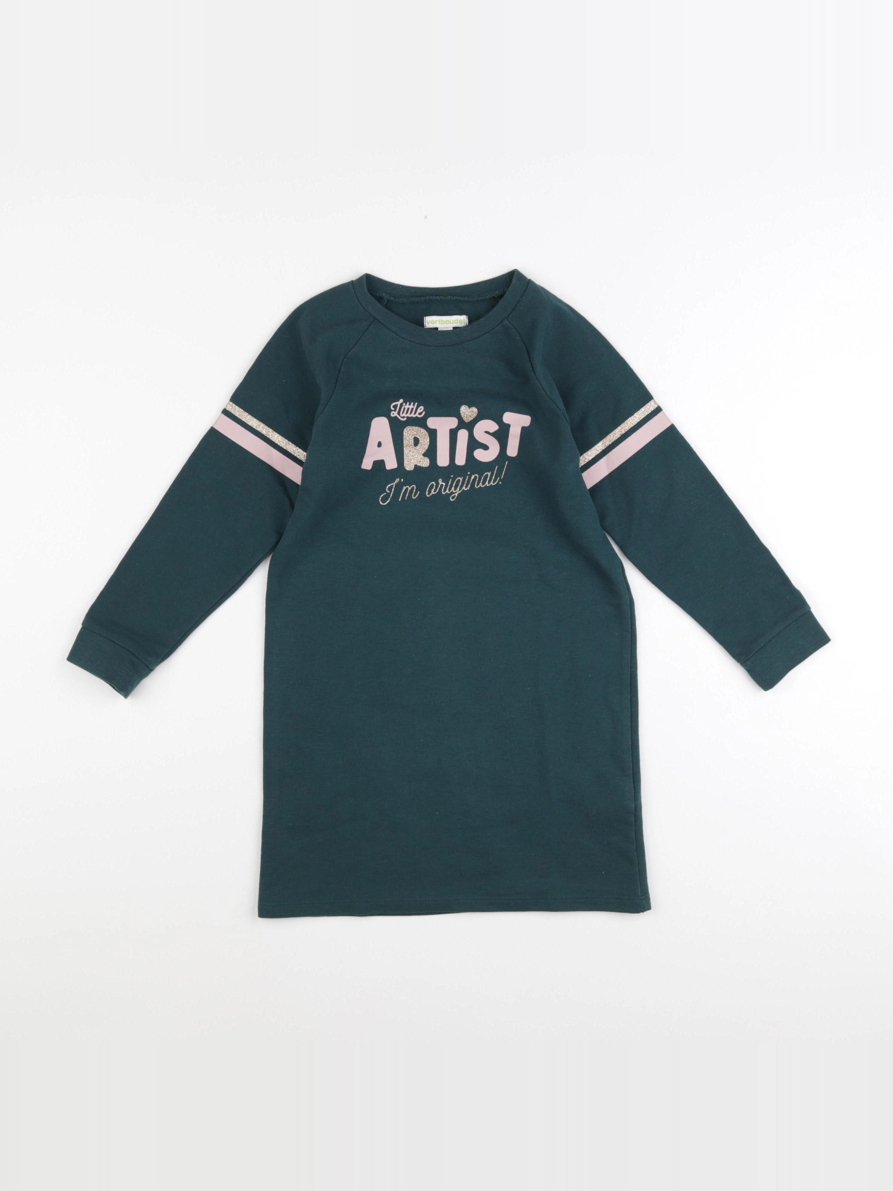 Vertbaudet - robe vert - 6 ans