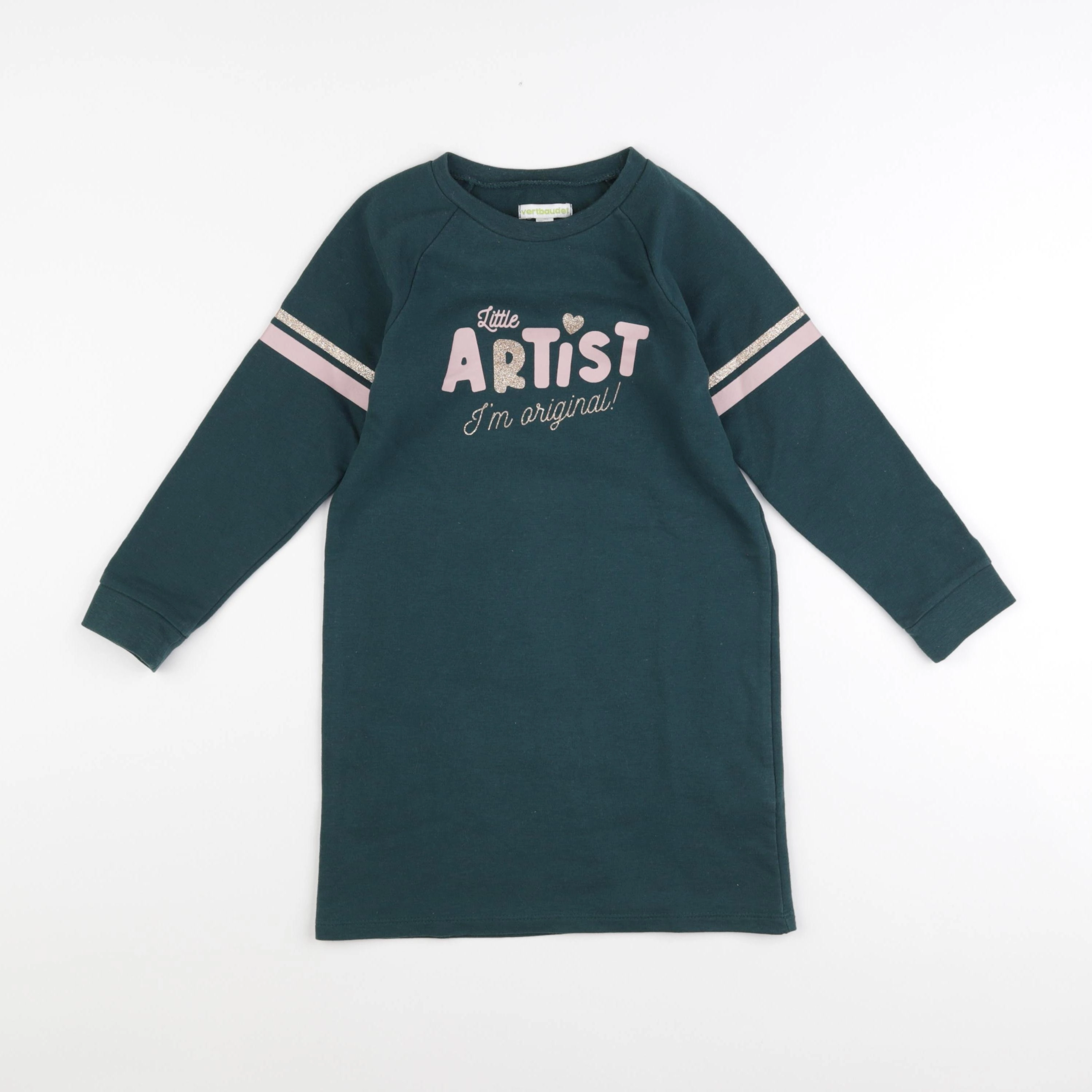 Vertbaudet - robe vert - 6 ans