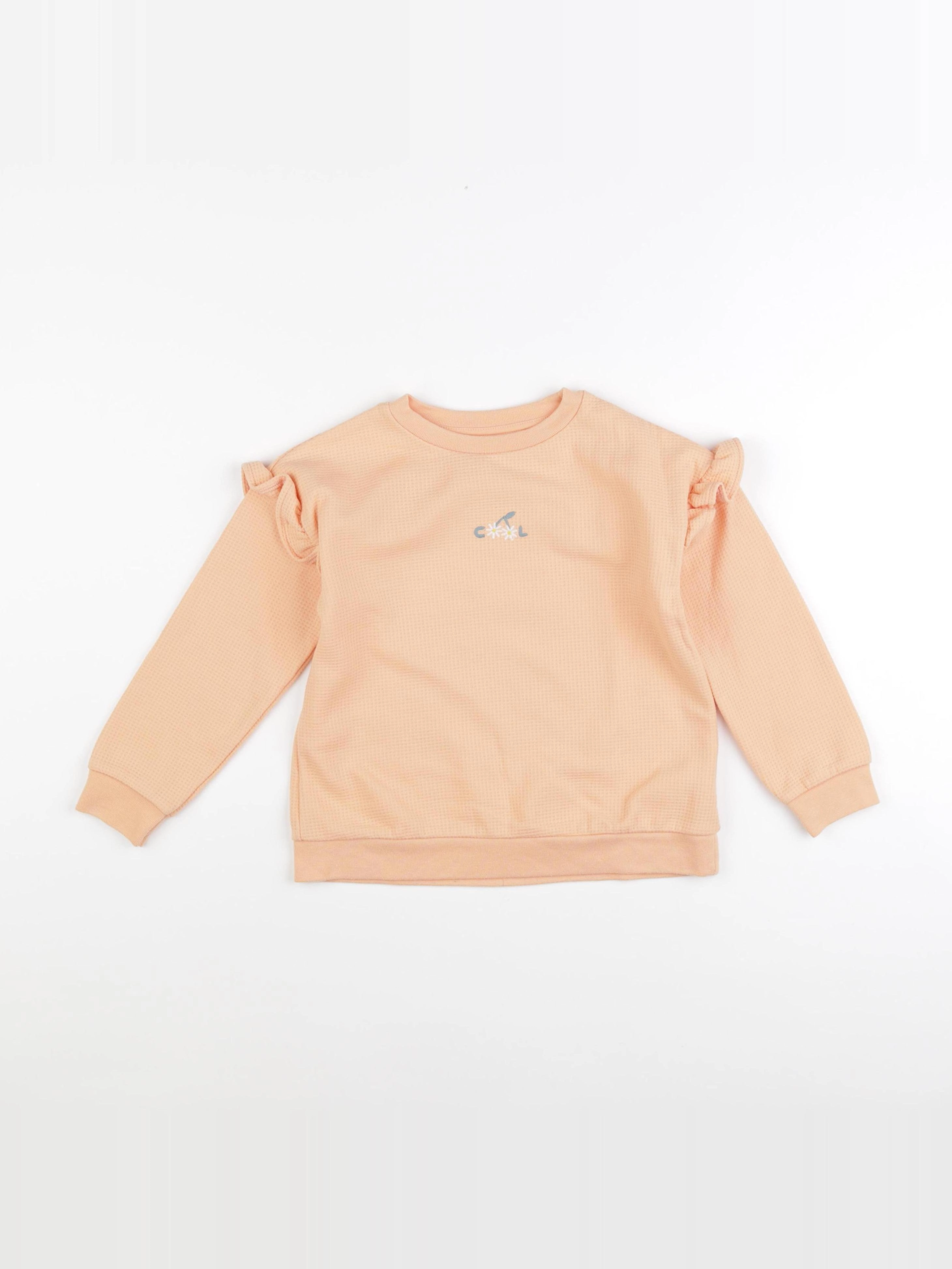 Vertbaudet - sweat rose - 6 ans