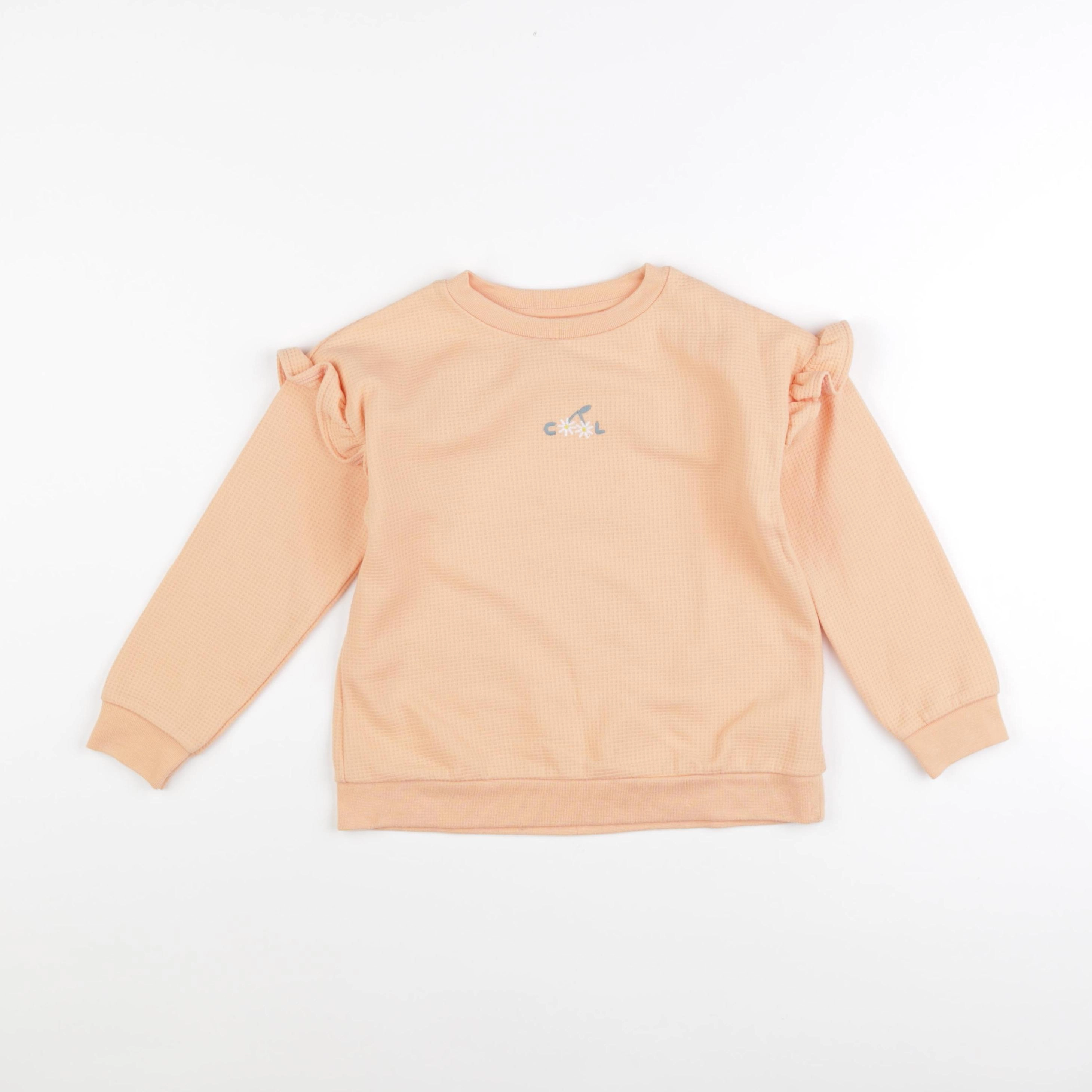 Vertbaudet - sweat rose - 6 ans