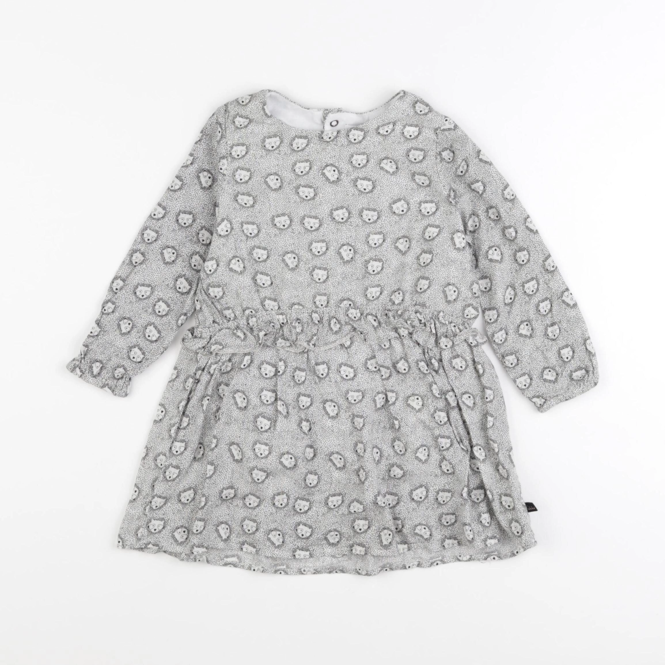 IKKS - robe blanc, noir - 2 ans