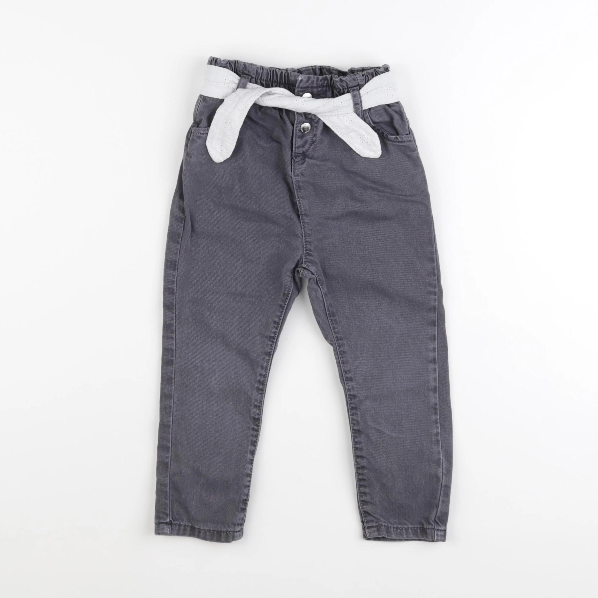 Vertbaudet - jean gris - 24 mois