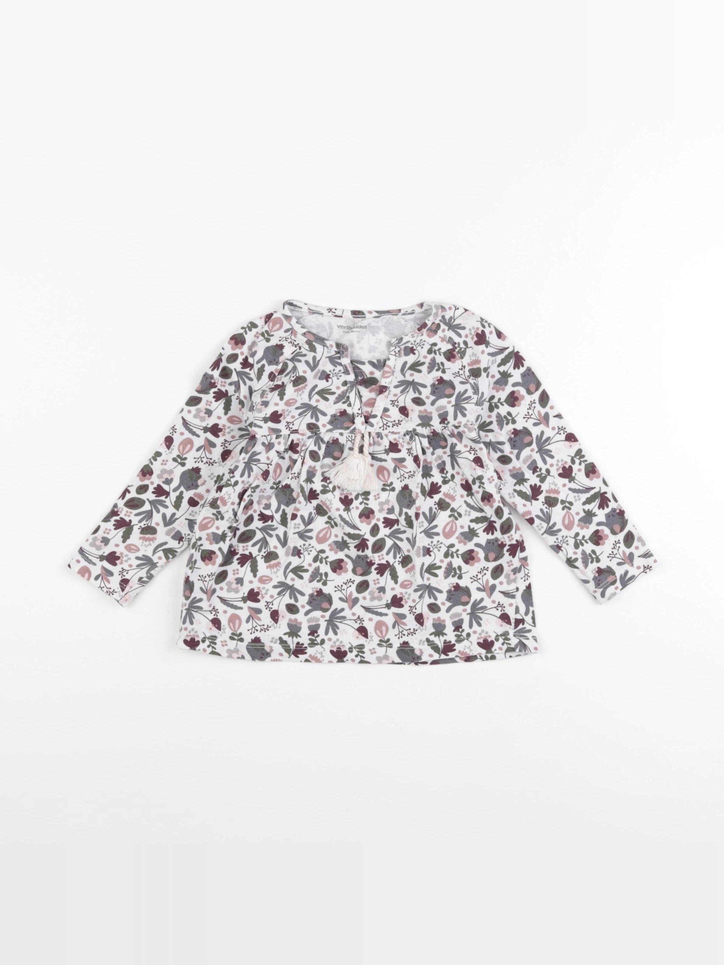 Vertbaudet - tee-shirt multicolore - 2 ans