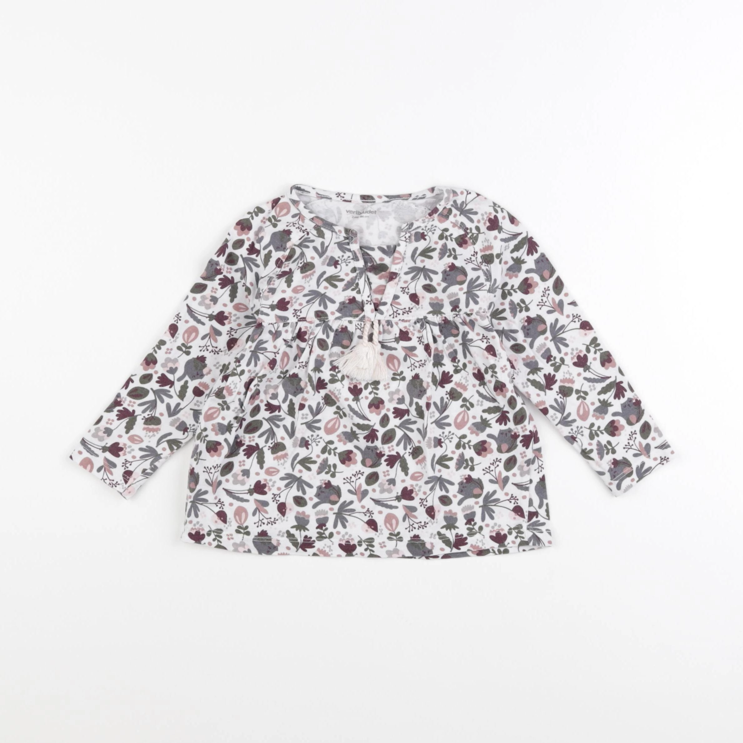 Vertbaudet - tee-shirt multicolore - 2 ans
