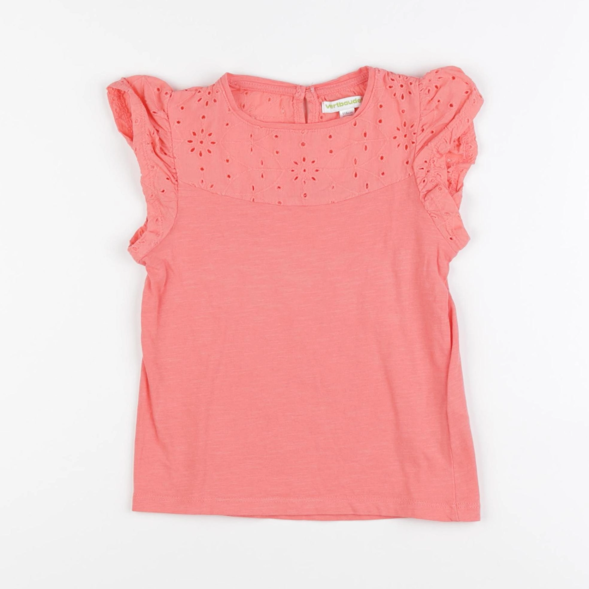 Vertbaudet - tee-shirt orange - 6 ans