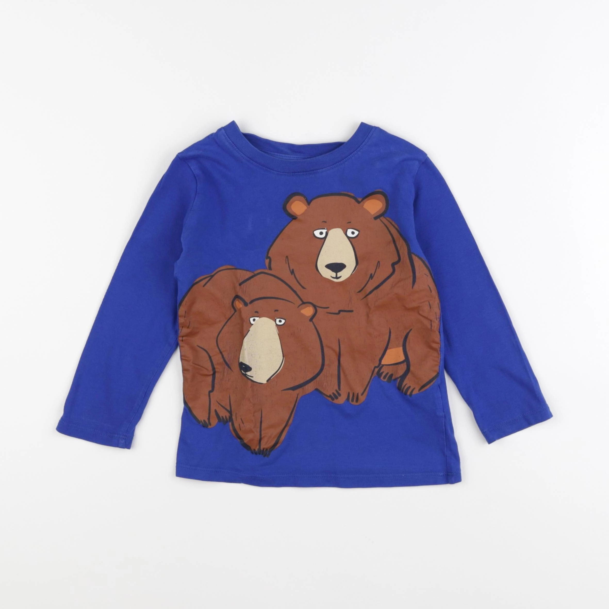 H&M - tee-shirt bleu - 2/4 ans