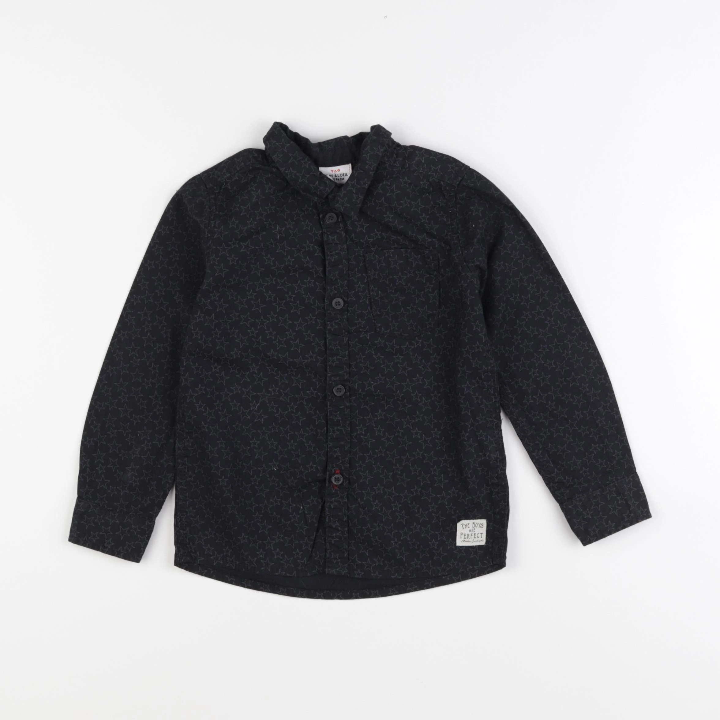 Tape à l'oeil - chemise noir, gris - 3 ans