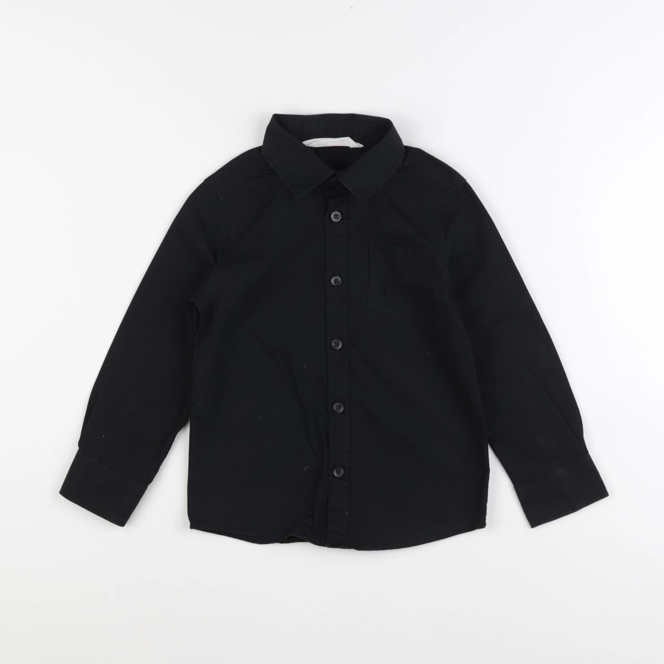 H&M - chemise noir - 4/5 ans