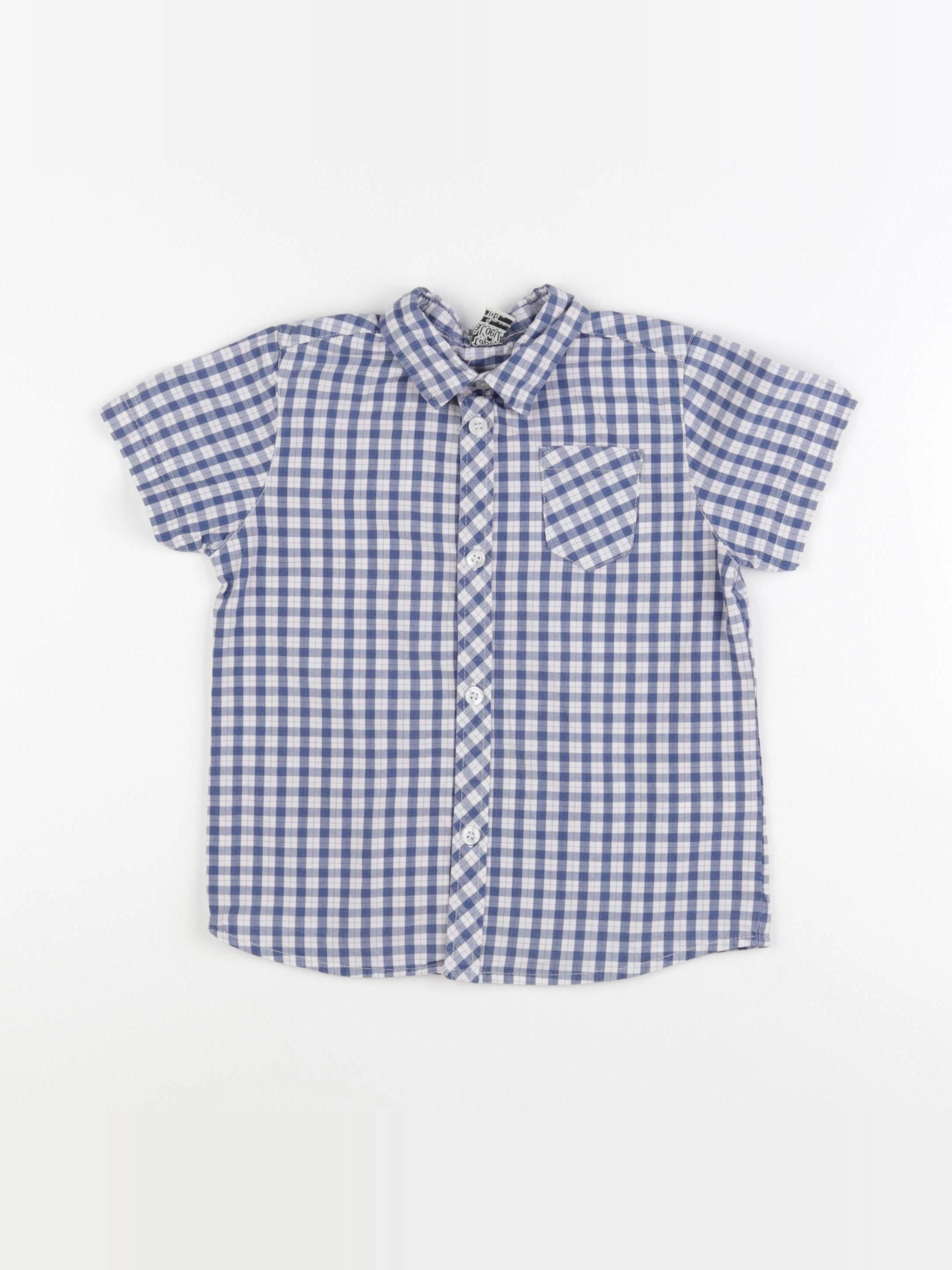 Tape à l'oeil - chemise blanc, bleu - 4 ans