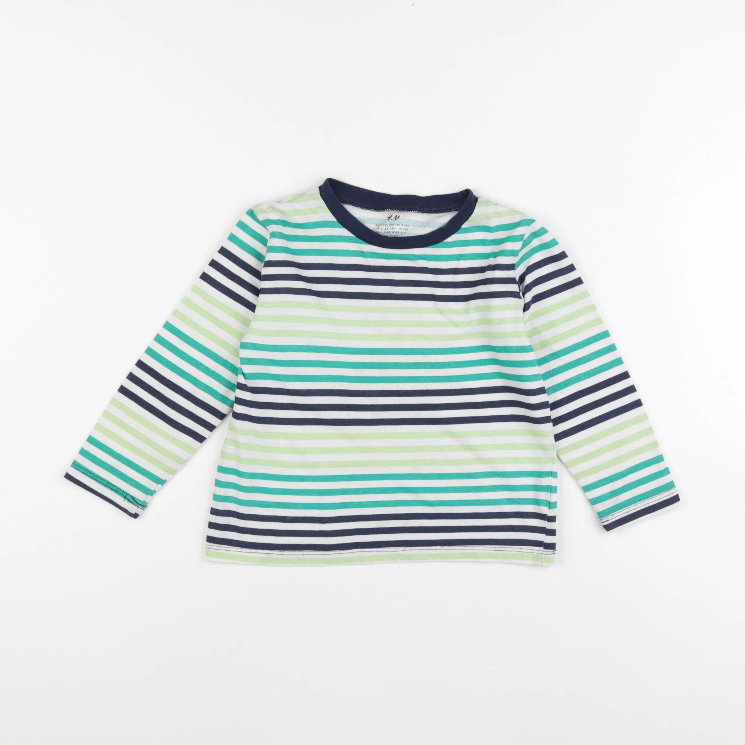 H&M - tee-shirt multicolore - 2/4 ans