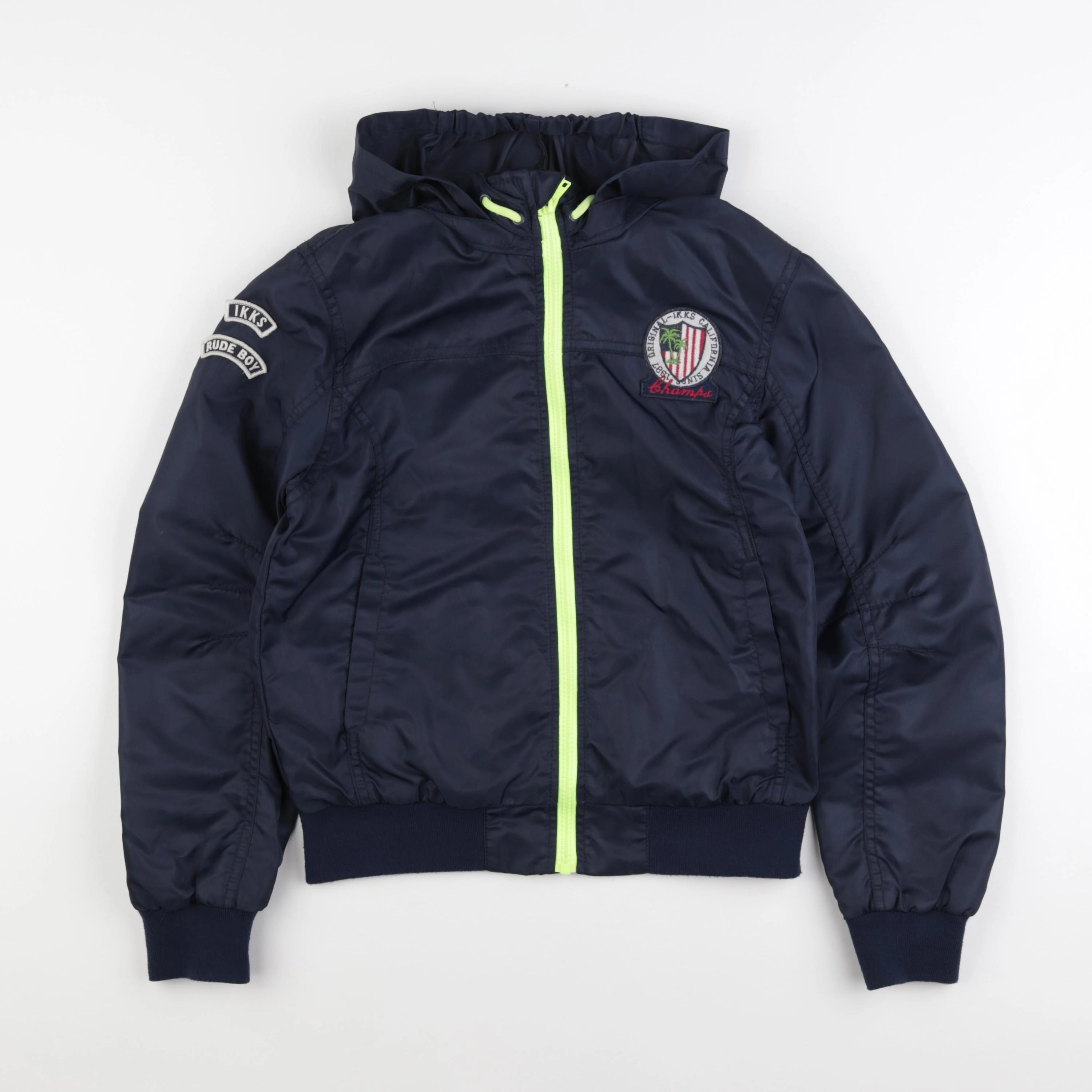 IKKS - veste imprimé au dos bleu - 12 ans