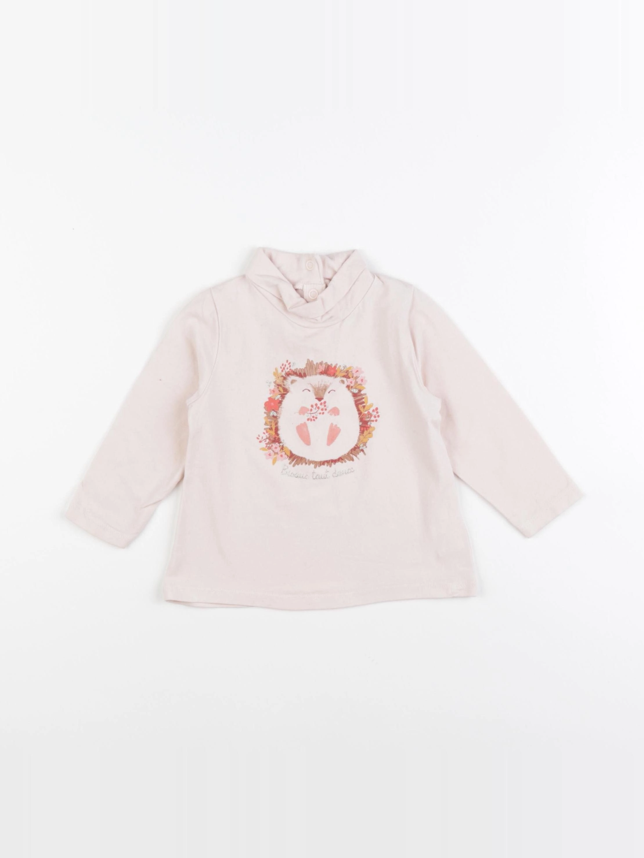 Tape à l'oeil - sous-pull rose - 12 mois
