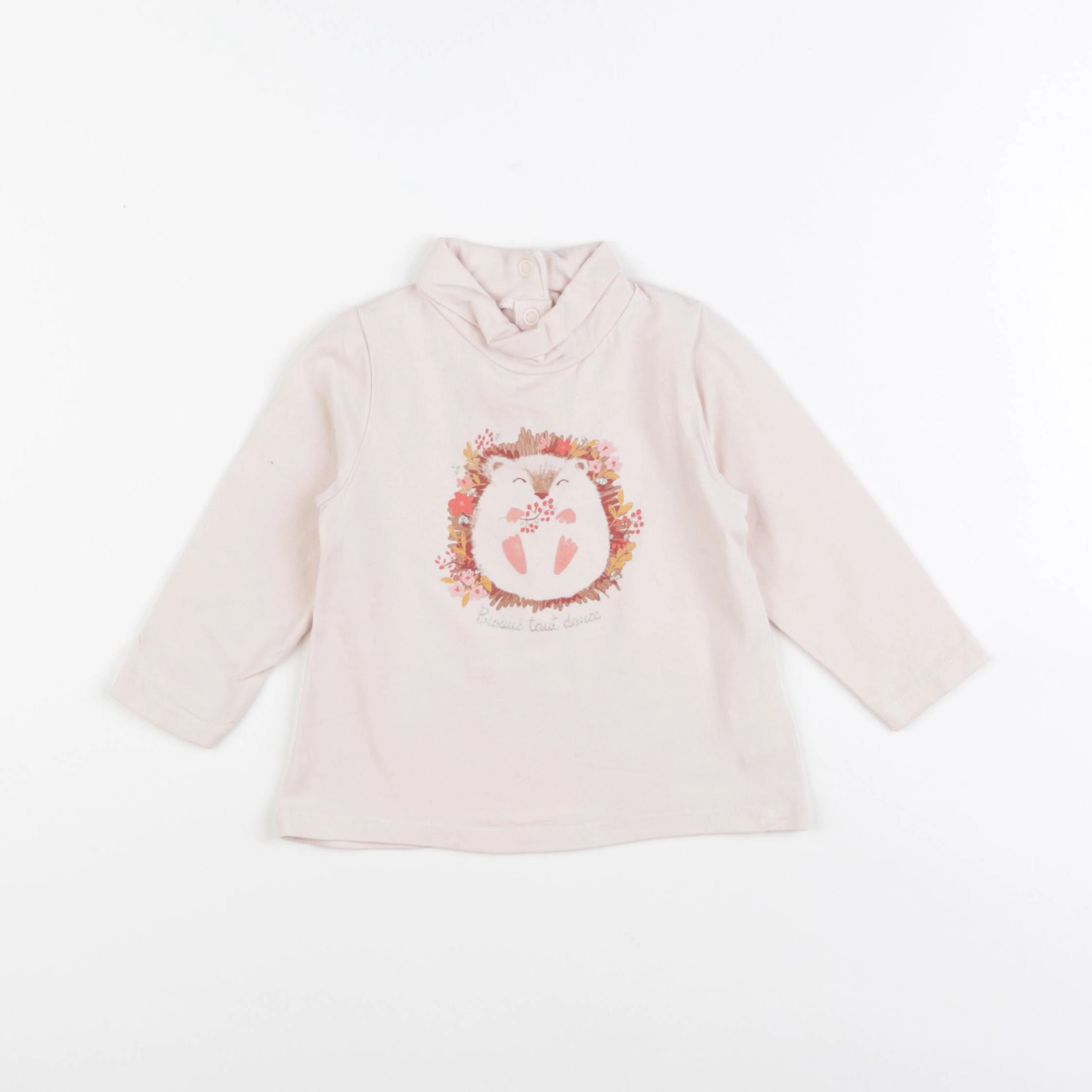Tape à l'oeil - sous-pull rose - 12 mois