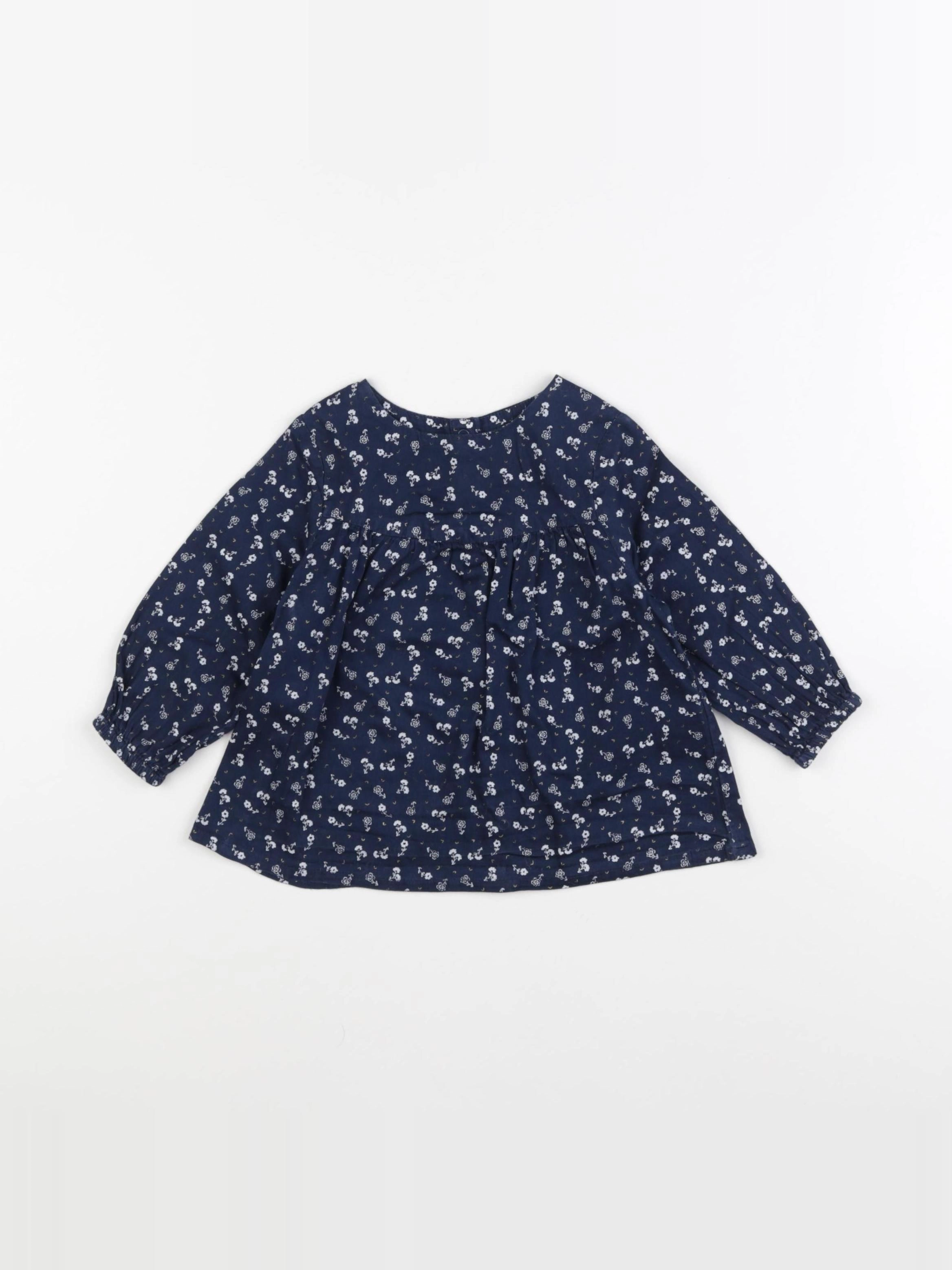 Tape à l'oeil - blouse bleu, blanc - 12 mois