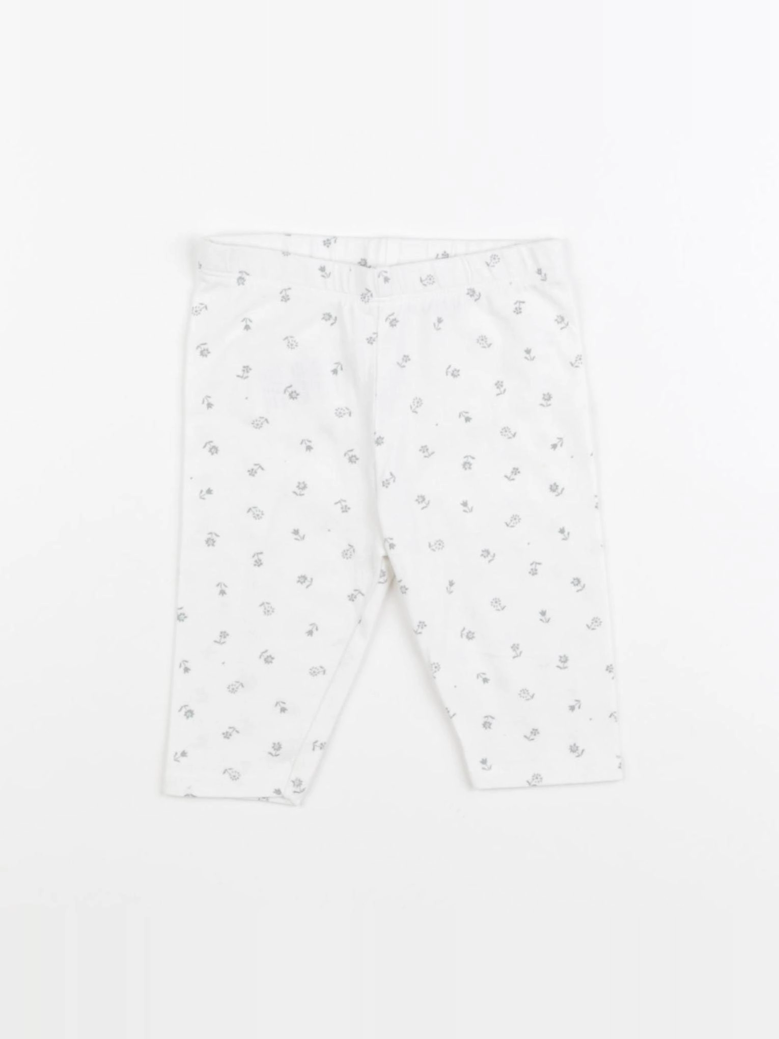 Vertbaudet - legging blanc, vert - 12 mois