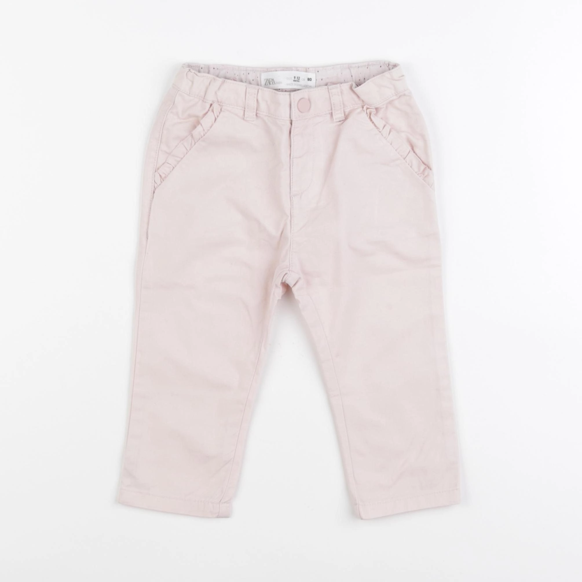 Zara - pantalon rose - 9/12 mois