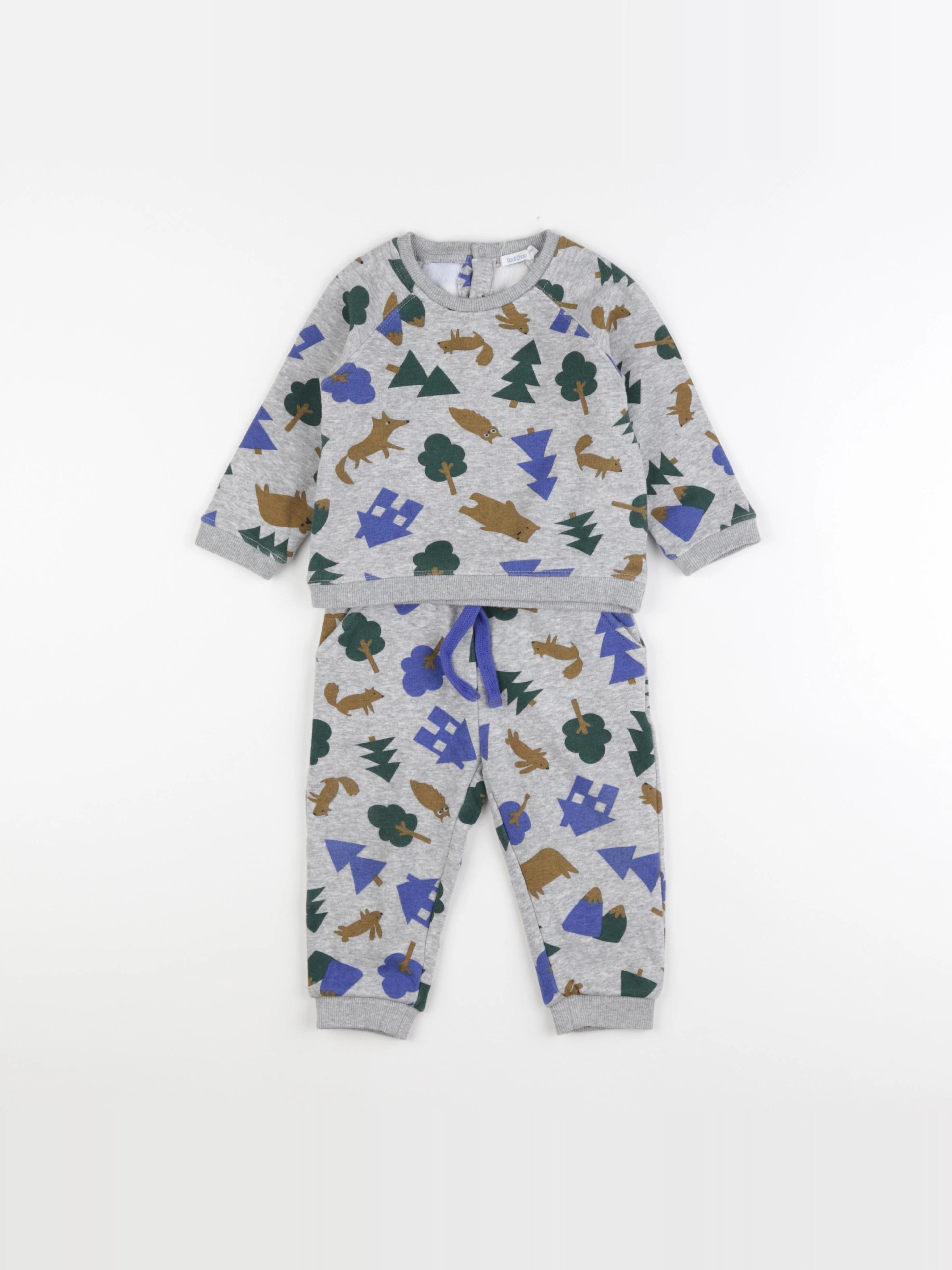 Boutchou - ensemble multicolore - 12 mois