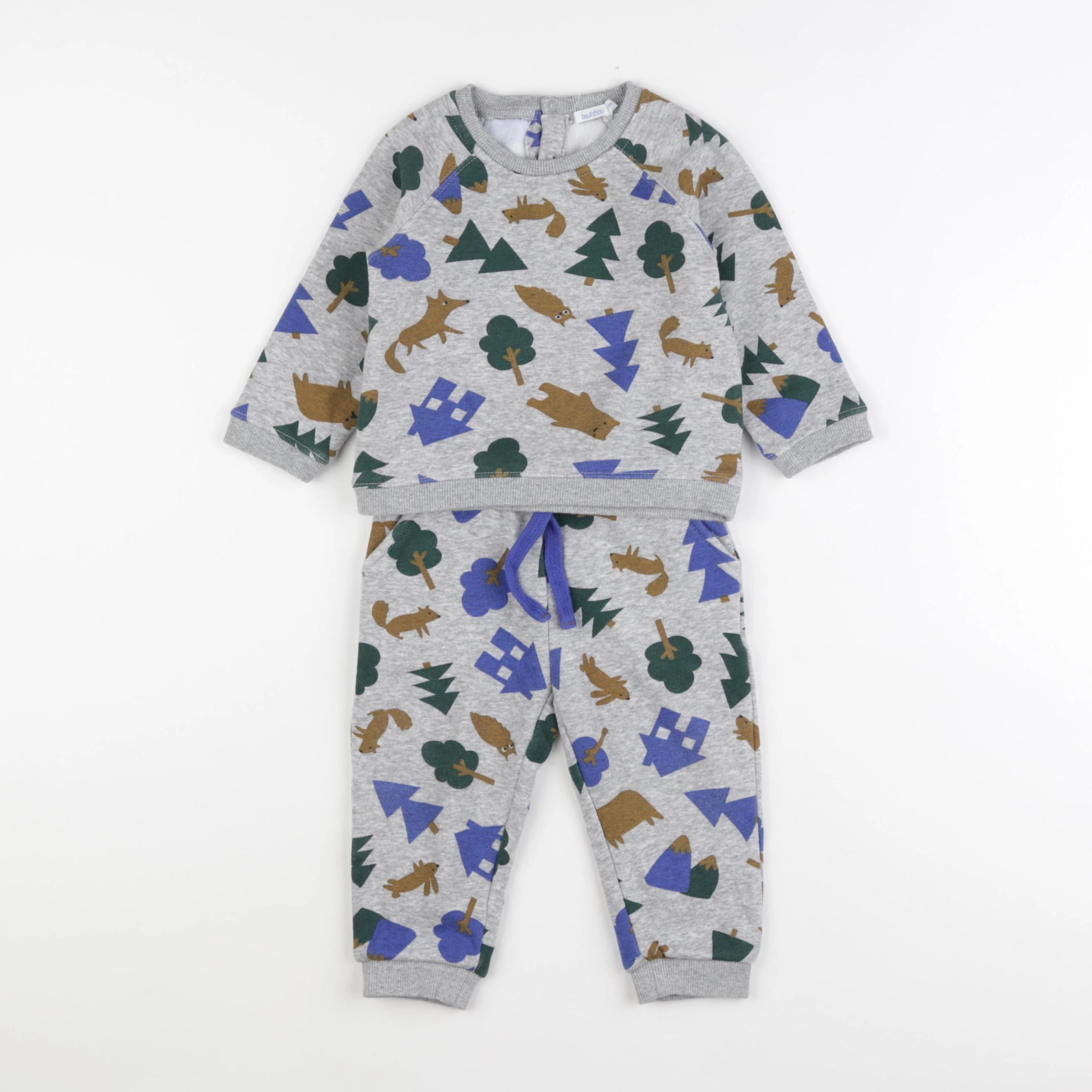 Boutchou - ensemble multicolore - 12 mois