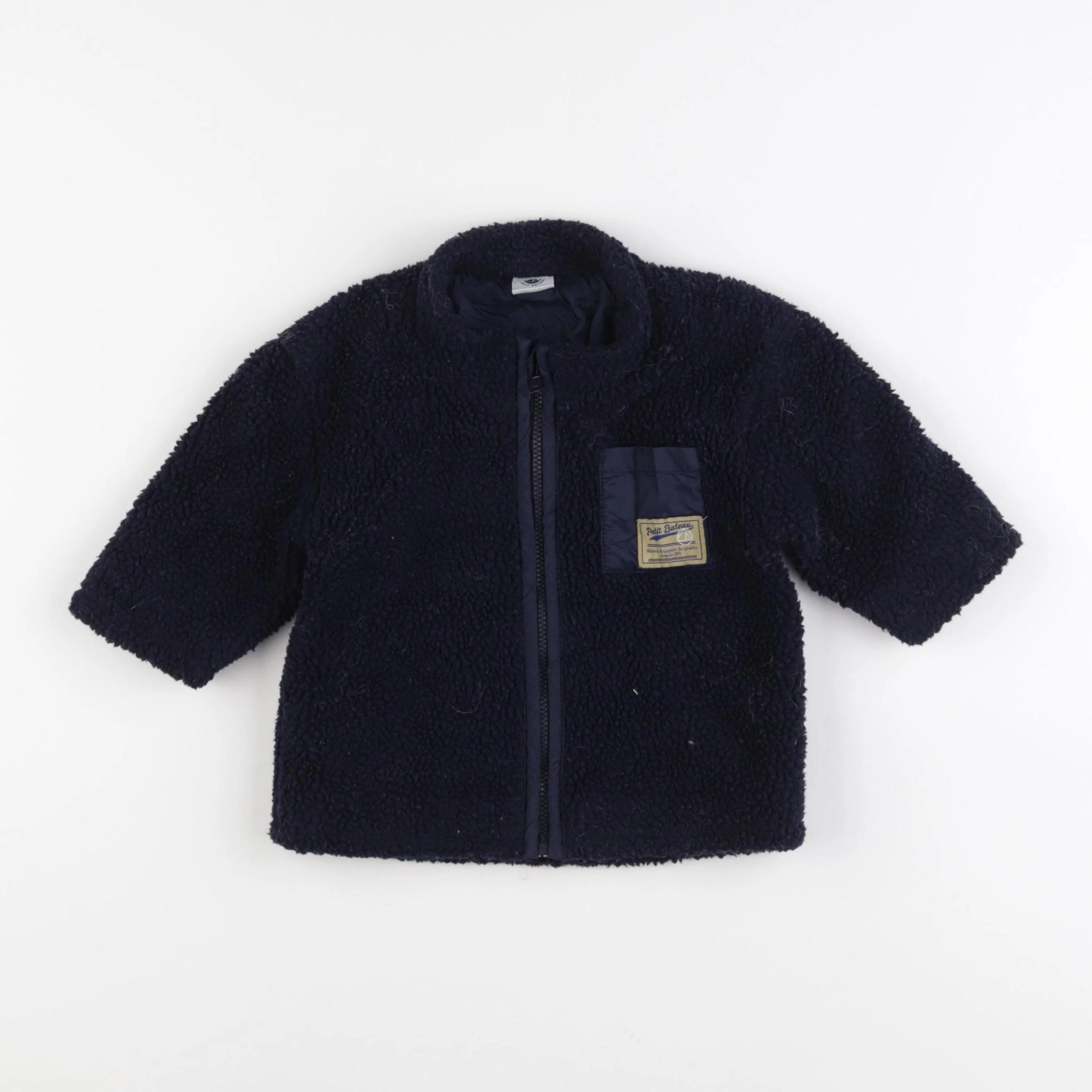 Petit Bateau - veste bleu - 12 mois