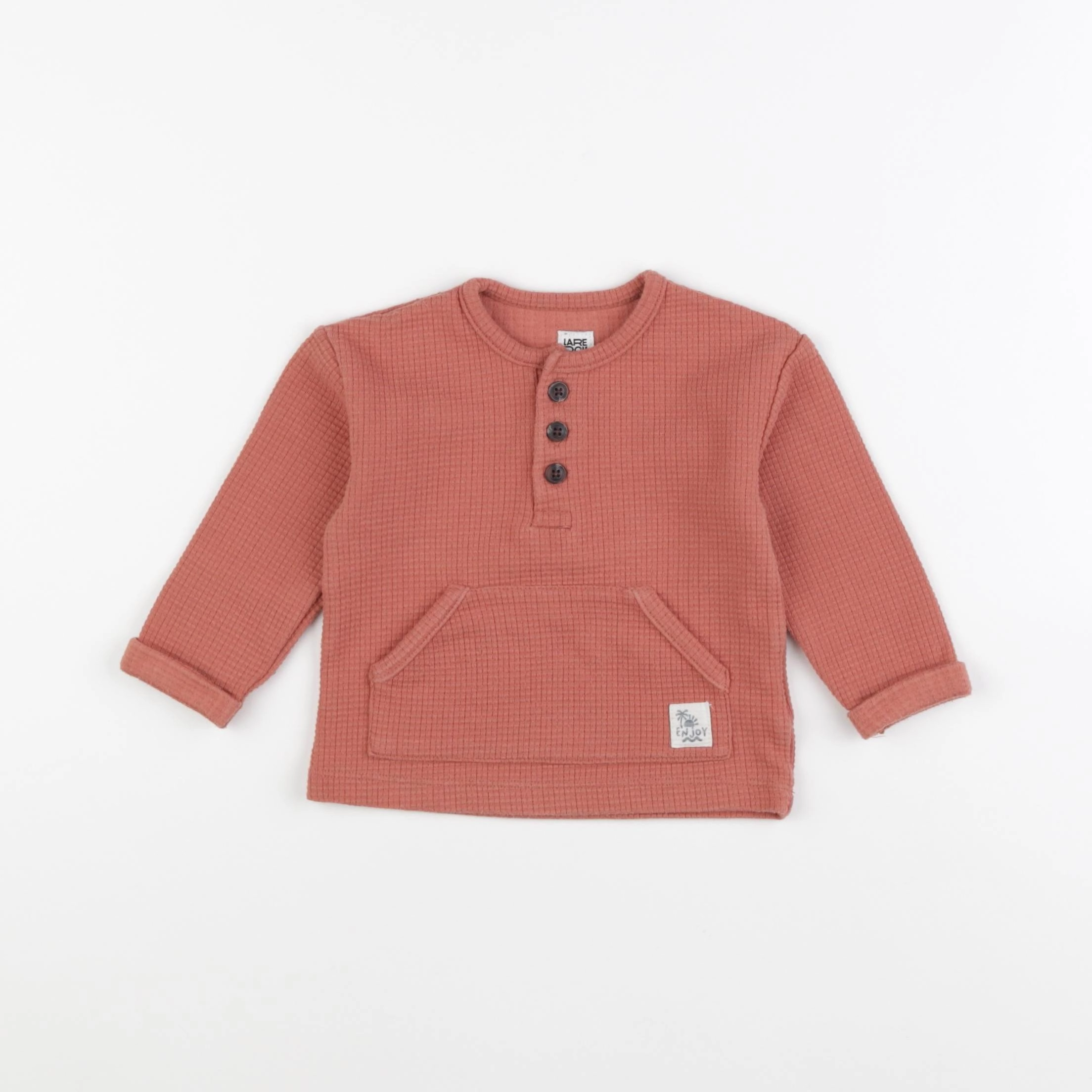 La Redoute - sweat orange - 12 mois