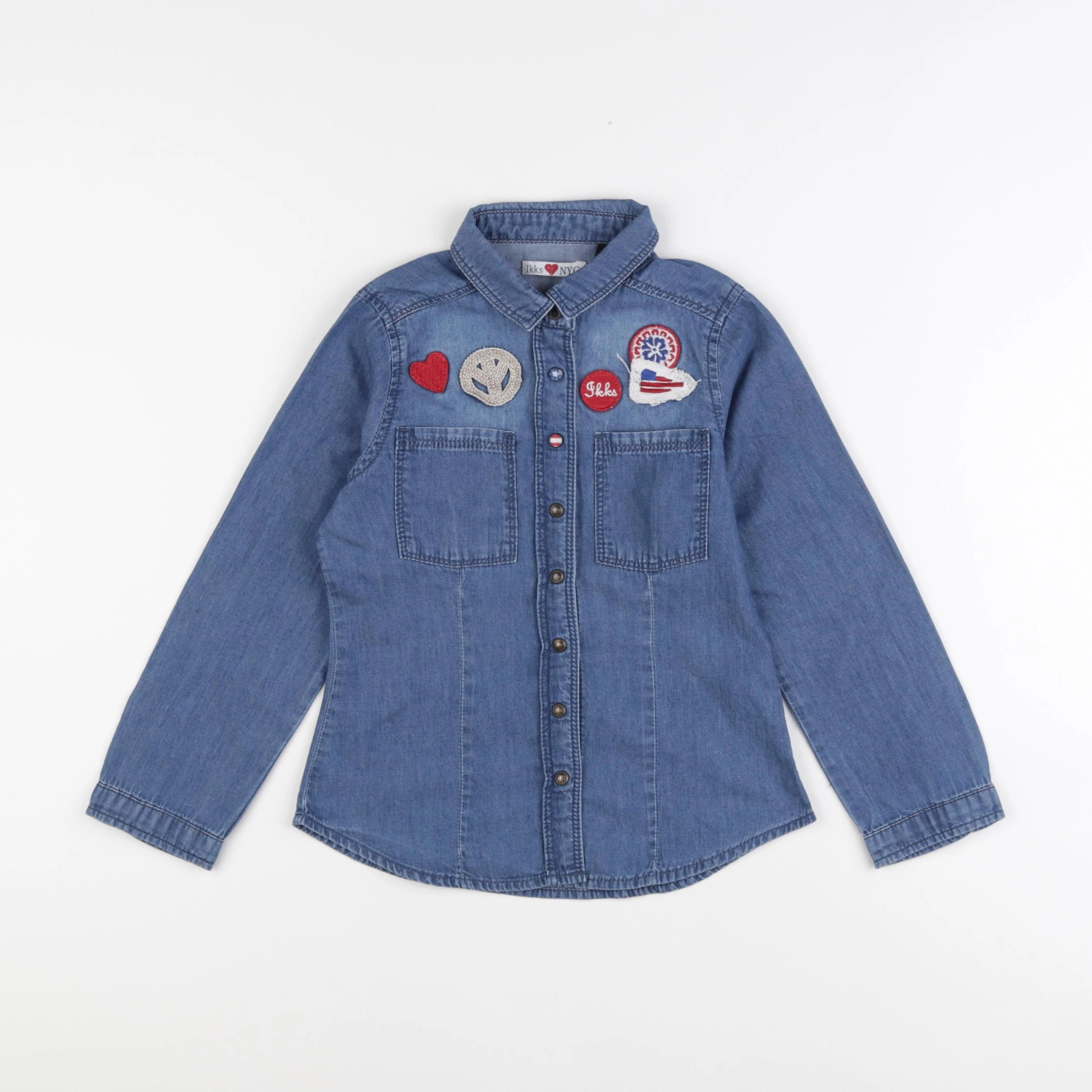 IKKS - blouse bleu - 5 ans