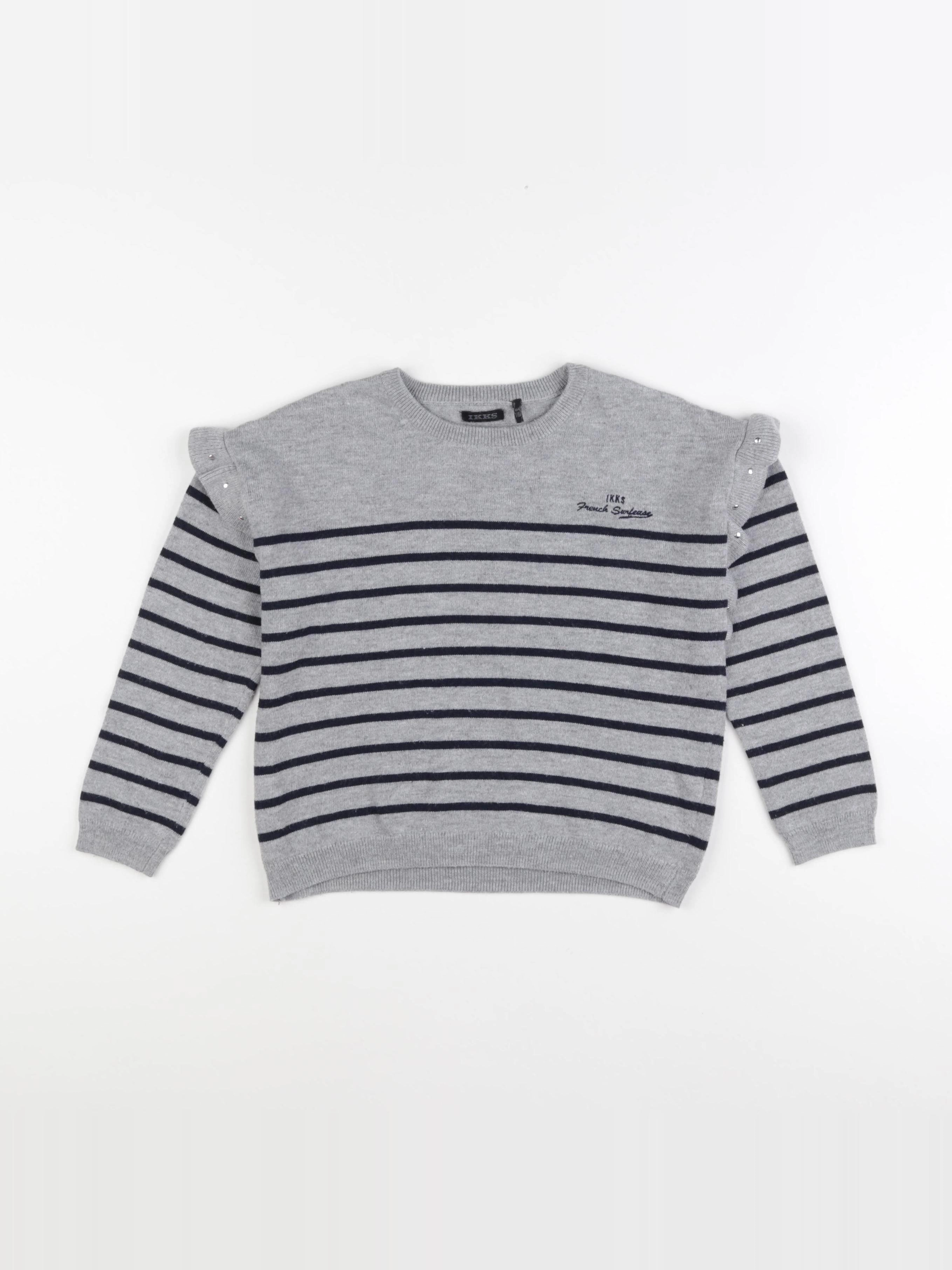 IKKS - pull gris - 6 ans