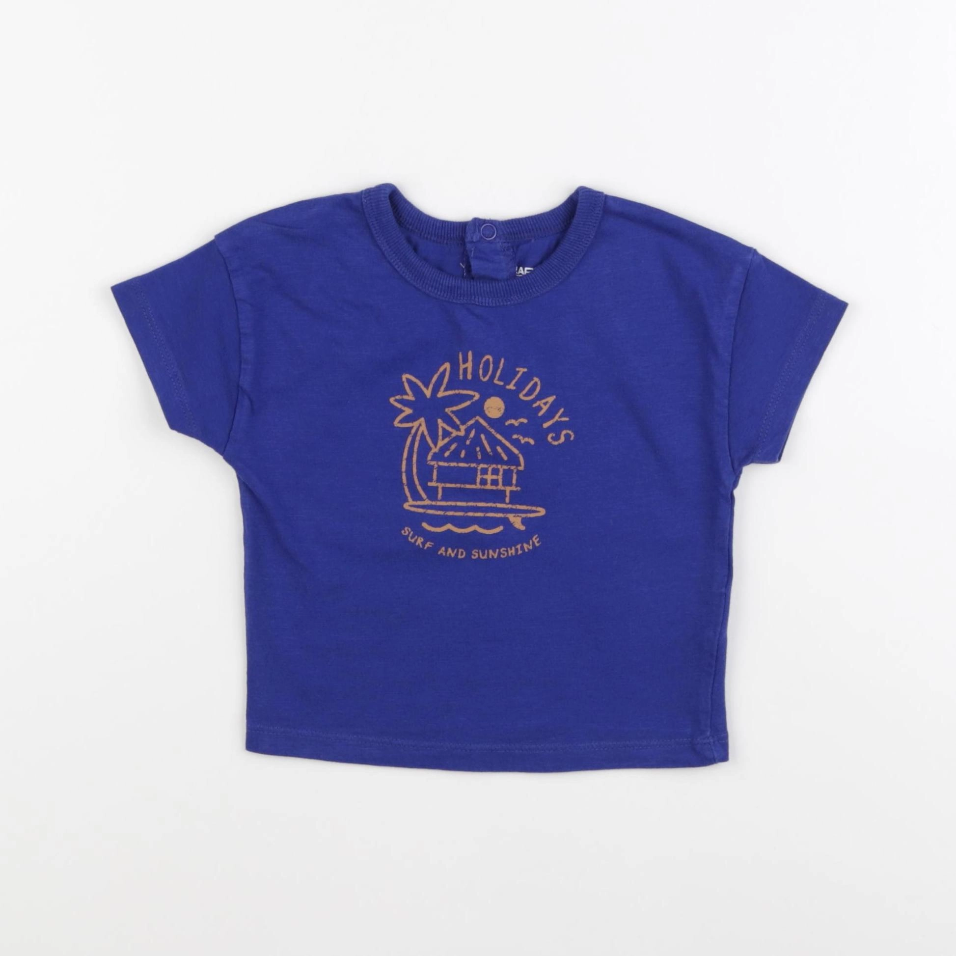 La Redoute - tee-shirt bleu - 12 mois