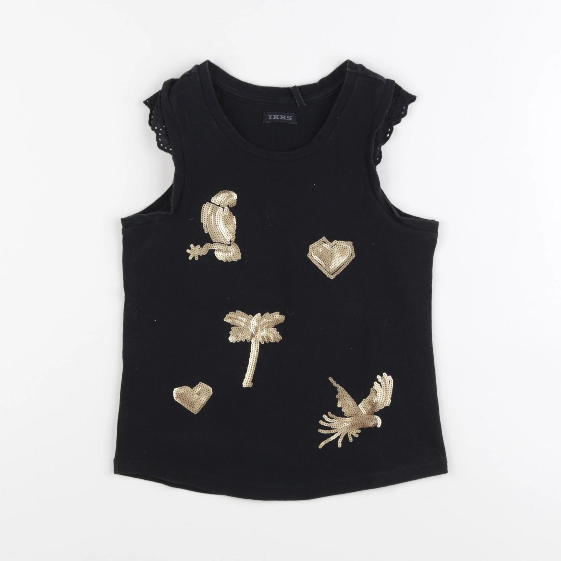 IKKS - tee-shirt noir - 6 ans